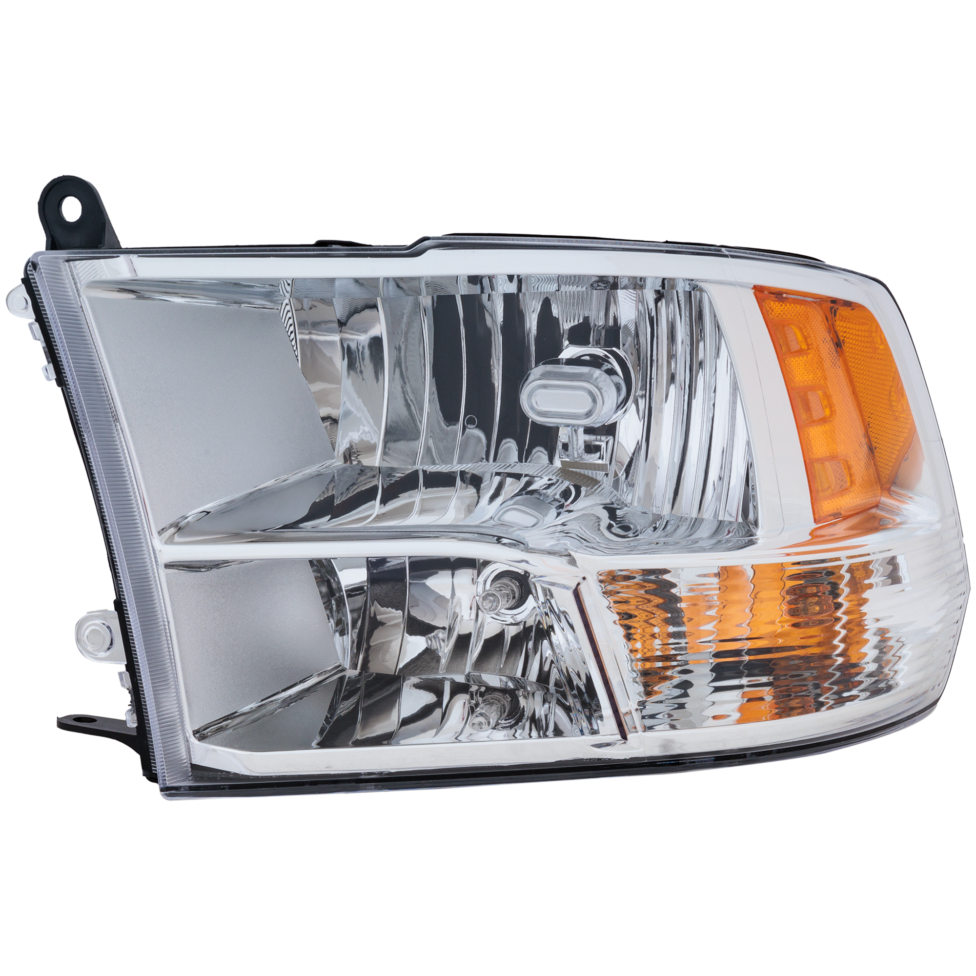 AM RAM FULL SIZE PICKUP 09-12 HEAD LAMP LH Assembly Halogen w Quad Lamps CAPA SKU RD10010058AQ OEM 68001485AI PFM