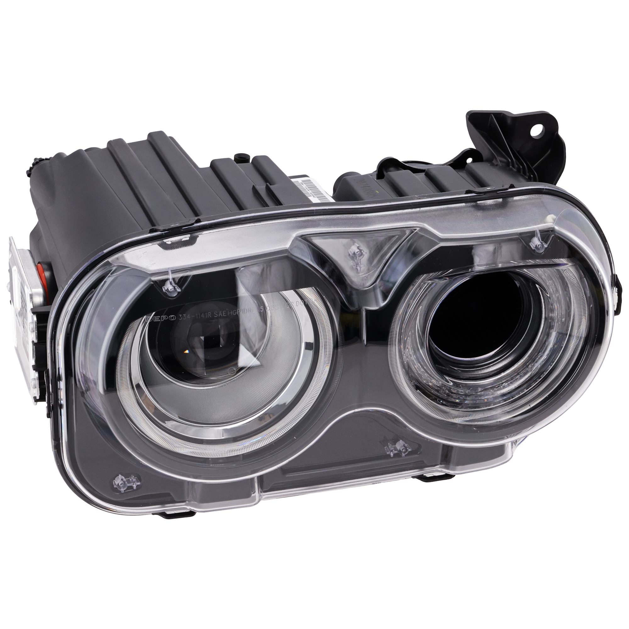 AM CHALLENGER 15-23 HEAD LAMP RH Assembly HID Xenon w HID Kit w Air Ducts Type 1 CAPA SKU RD10010107AQ Partslink CH2503324C OEM 68378876AB