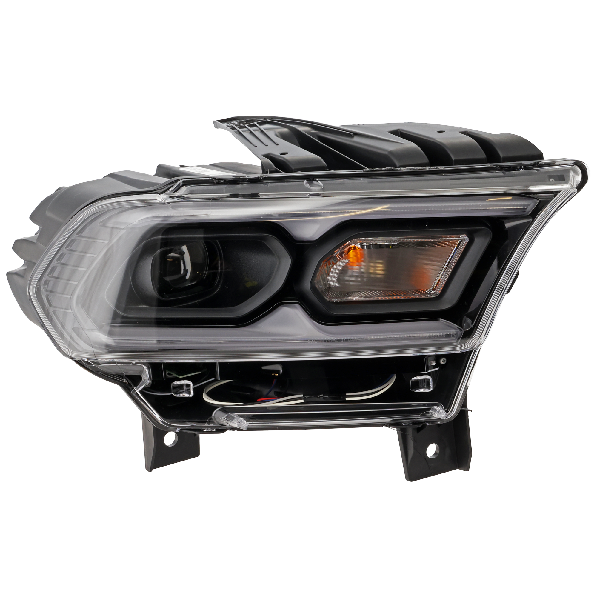AM DURANGO 21-25 HEAD LAMP RH Assembly LED Black Interior w Daytime Running Light Standard Type SKU RD10010115A Partslink CH2503344 OEM 68433778AF
