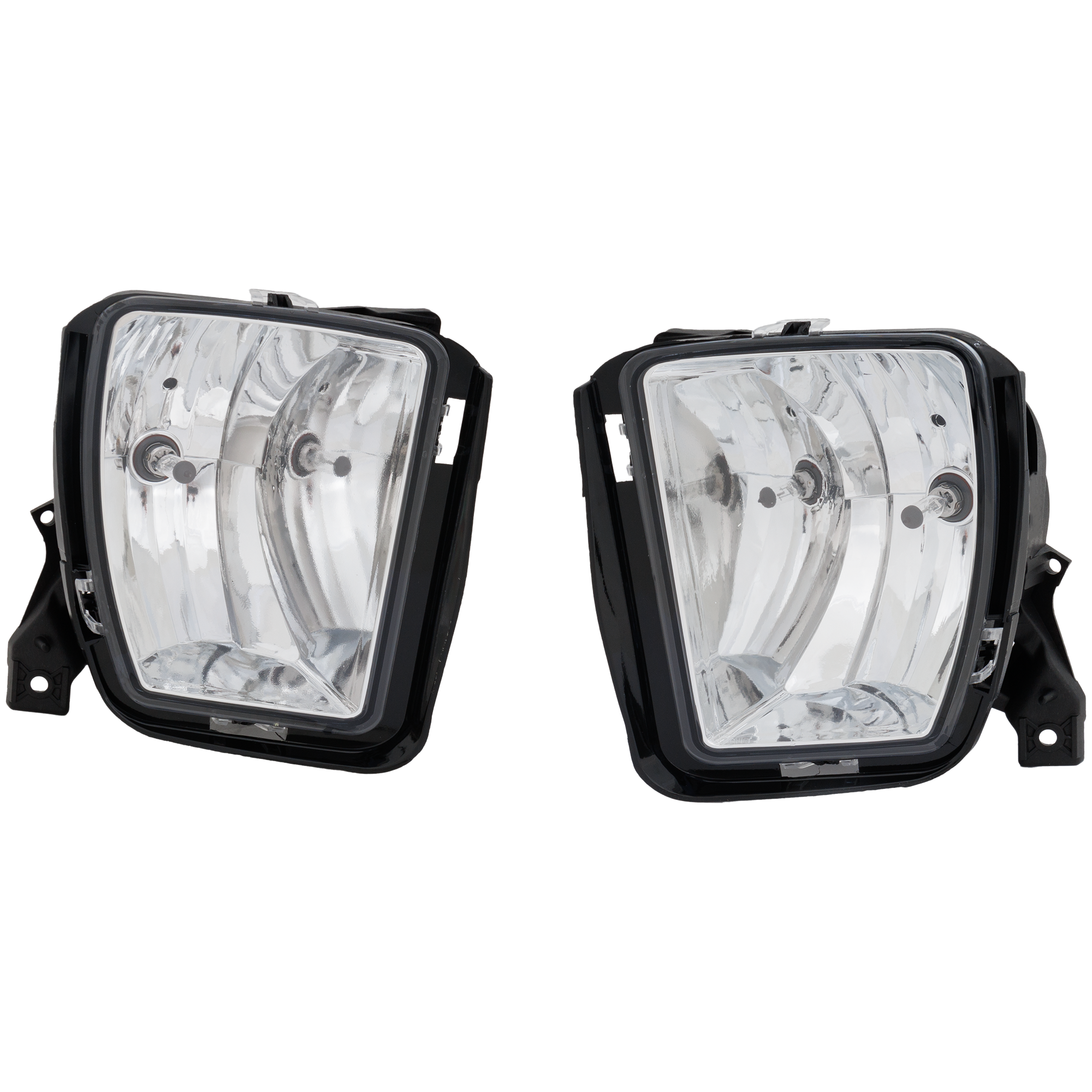AM RAM 13-18 FOG LAMP RH AND LH Assembly Halogen Clear Lens SKU RD10750013A Partslink CH2593147 CH2592147 OEM 68104820AC 68104821AD