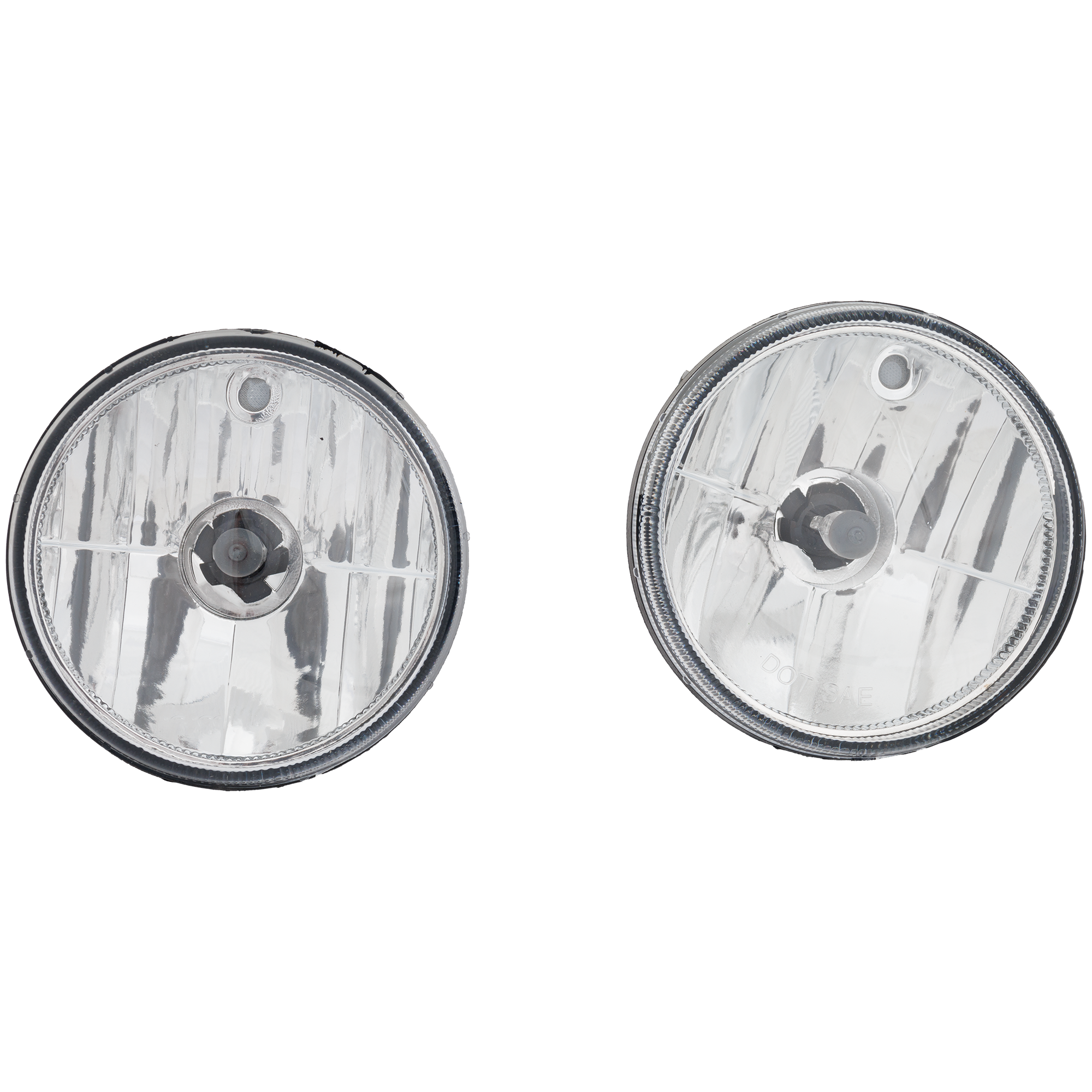 AM RAM 1500-99-01-2500-3500-99-02 FOG LAMP RH AND LH Assembly Halogen Clear Lens w Sport Pkg. SKU RD10750014A Partslink CH2592119 OEM 55076942AB