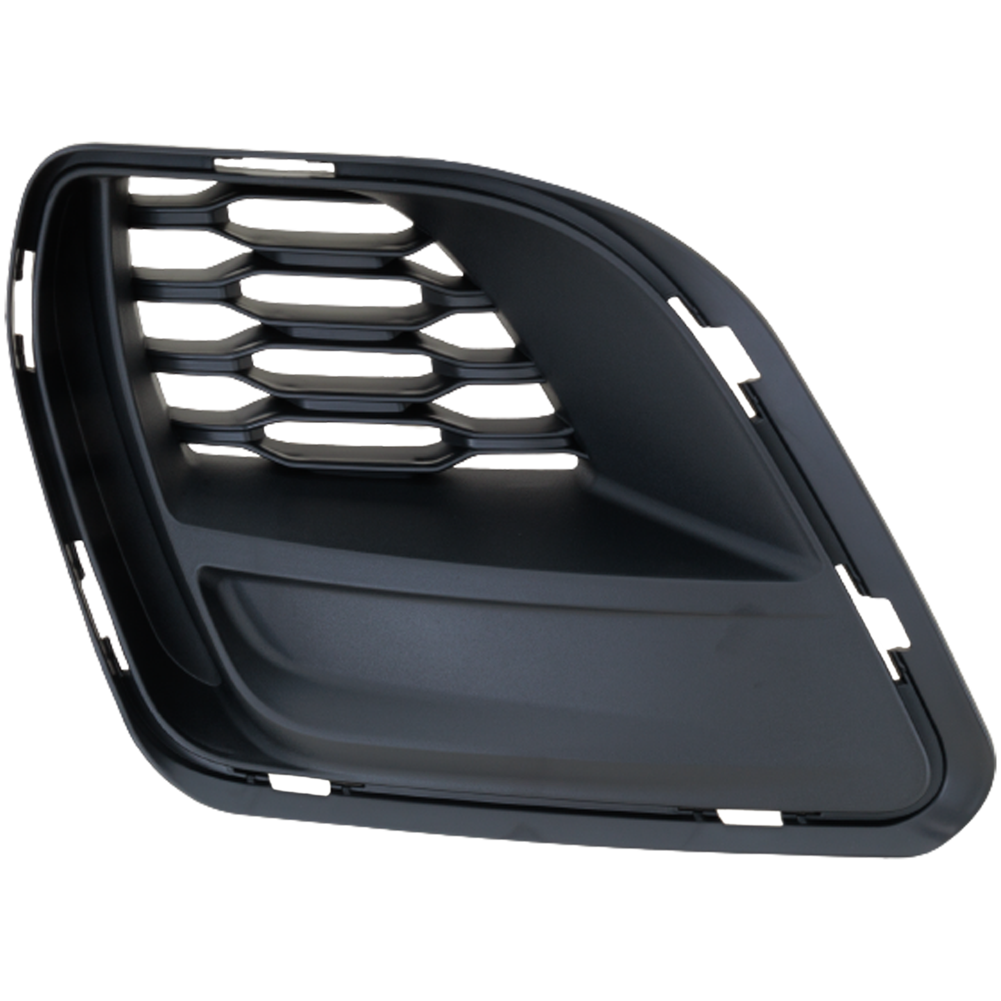 AM CHARGER 20-23 FOG LAMP MOLDING LH Textured Black w Hood Scoop Wide Body Option SKU RD10810010 Partslink CH1038215 OEM 68422115AA 68499095AA
