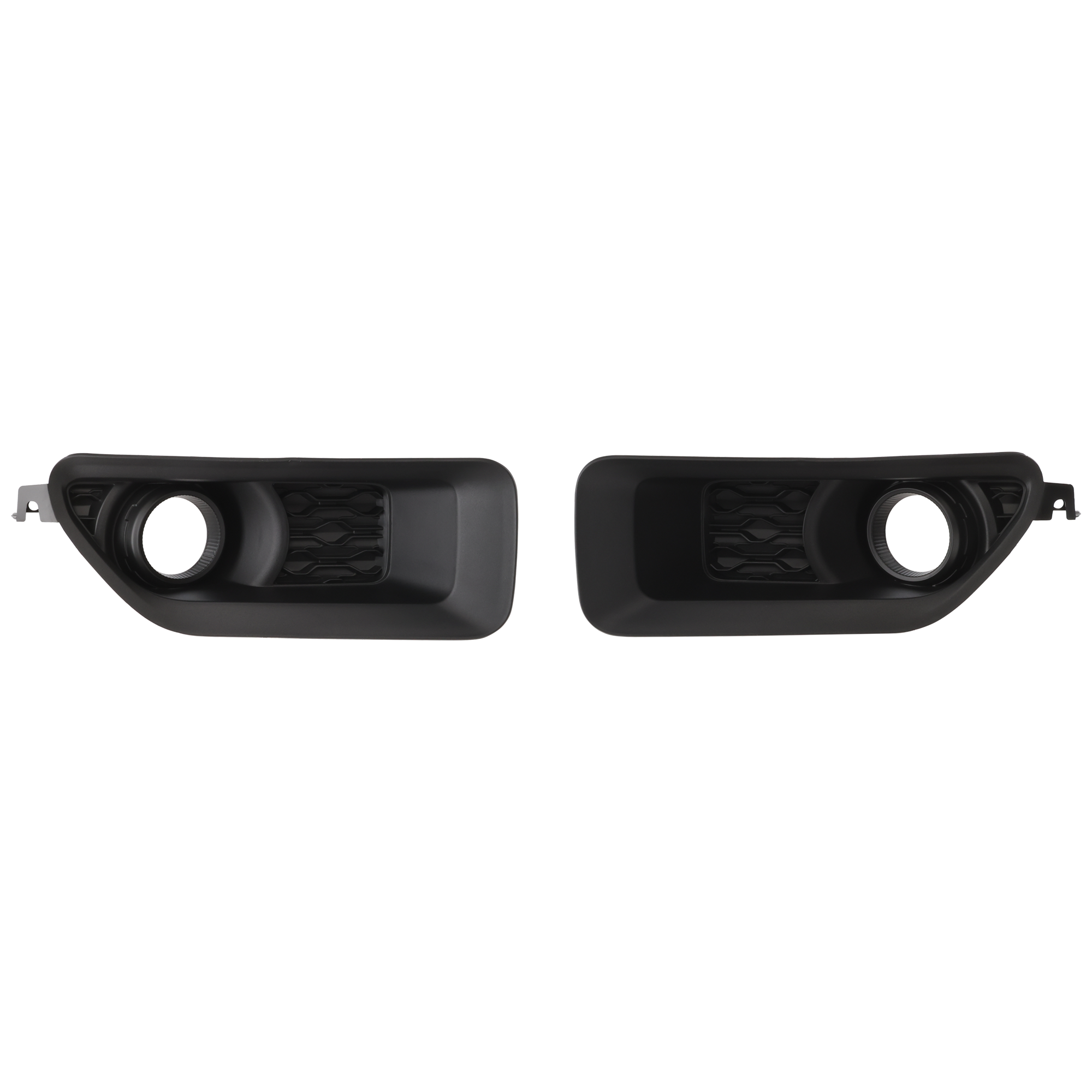 AM RAM 1500-15-24 FOG LAMP MOLDING RH AND LH Textured Black Bezel Kit SKU RD10810016 Partslink CH1037134 OEM 68271564AA