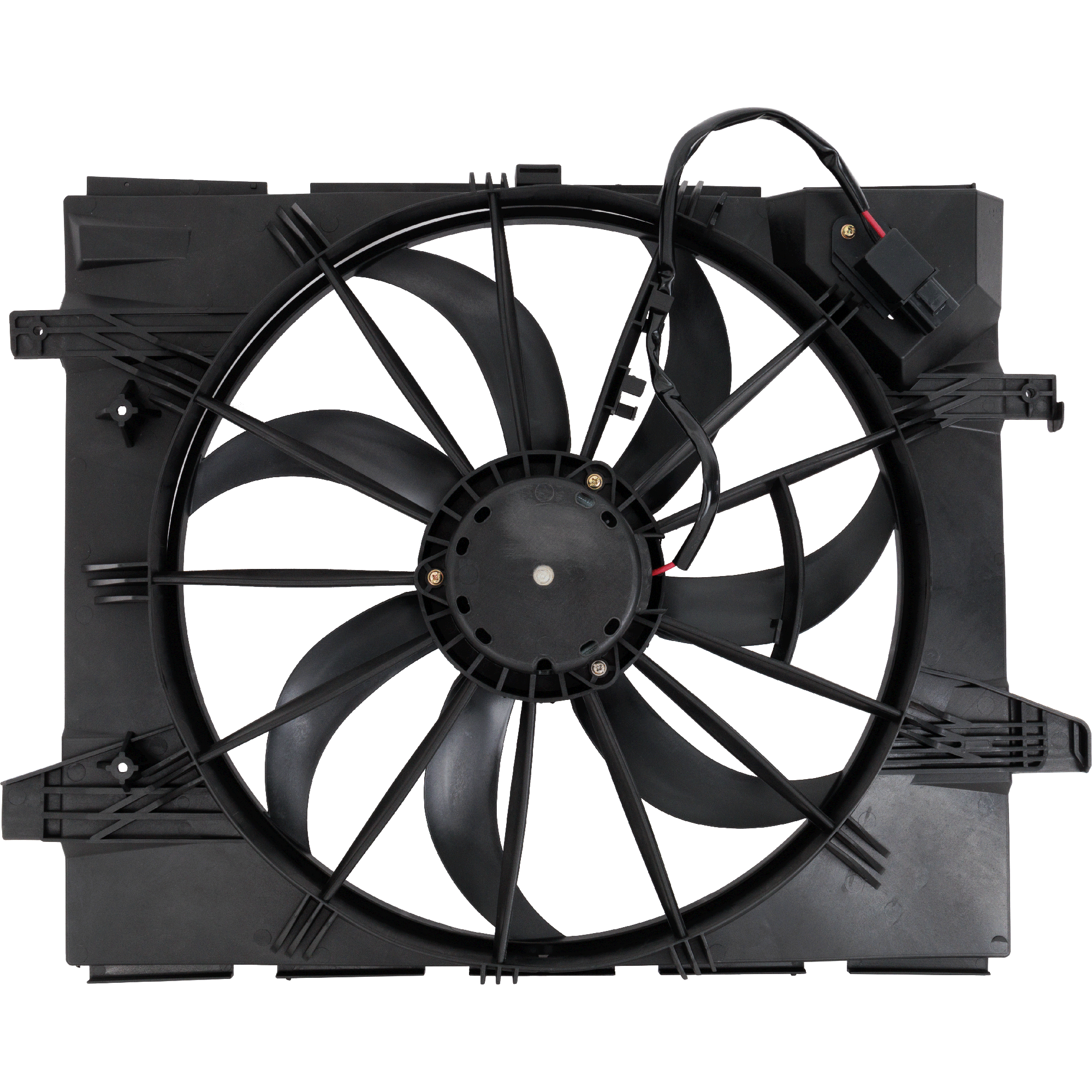 AM DURANGO 21-25 RADIATOR FAN ASSEMBLY Single Fan 3.6L Eng. Standard Duty Cooling w Control module SKU RD16090008 Partslink CH3115203 OEM 68482590AB