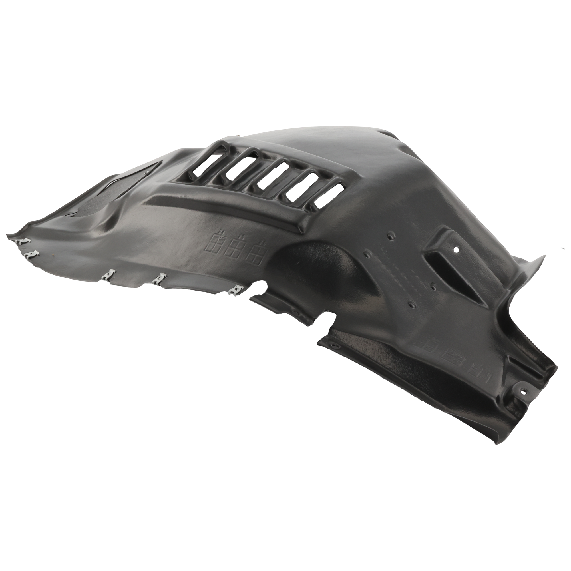 AM PROMASTER VAN 14-24 FRONT FENDER LINER LH w Fog Light Holes Vacuum Form SKU RD22210018 Partslink CH1248197 OEM 68193703AC
