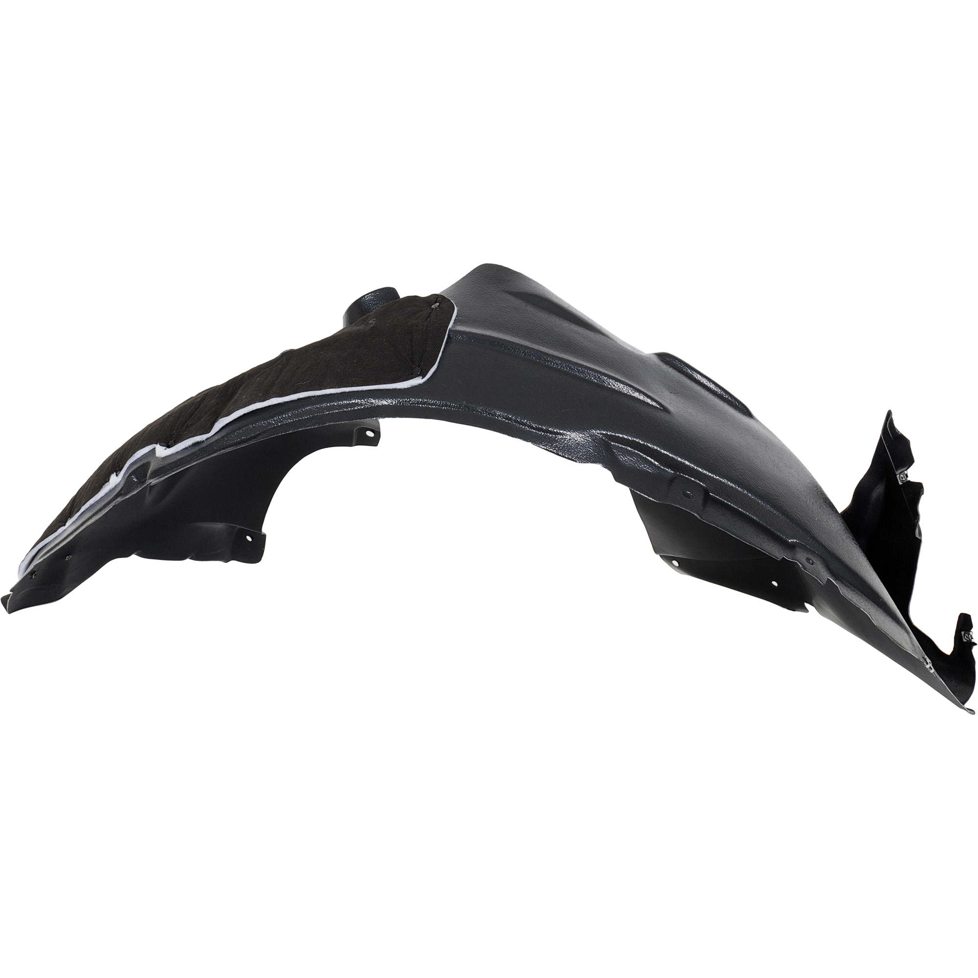 AM RAM 1500-19-24 FRONT FENDER LINER LH Rear Section w o Wheel Opening Molding Plastic Vacuum Form SKU RD22210028 Partslink CH1248203 OEM 68275897AE