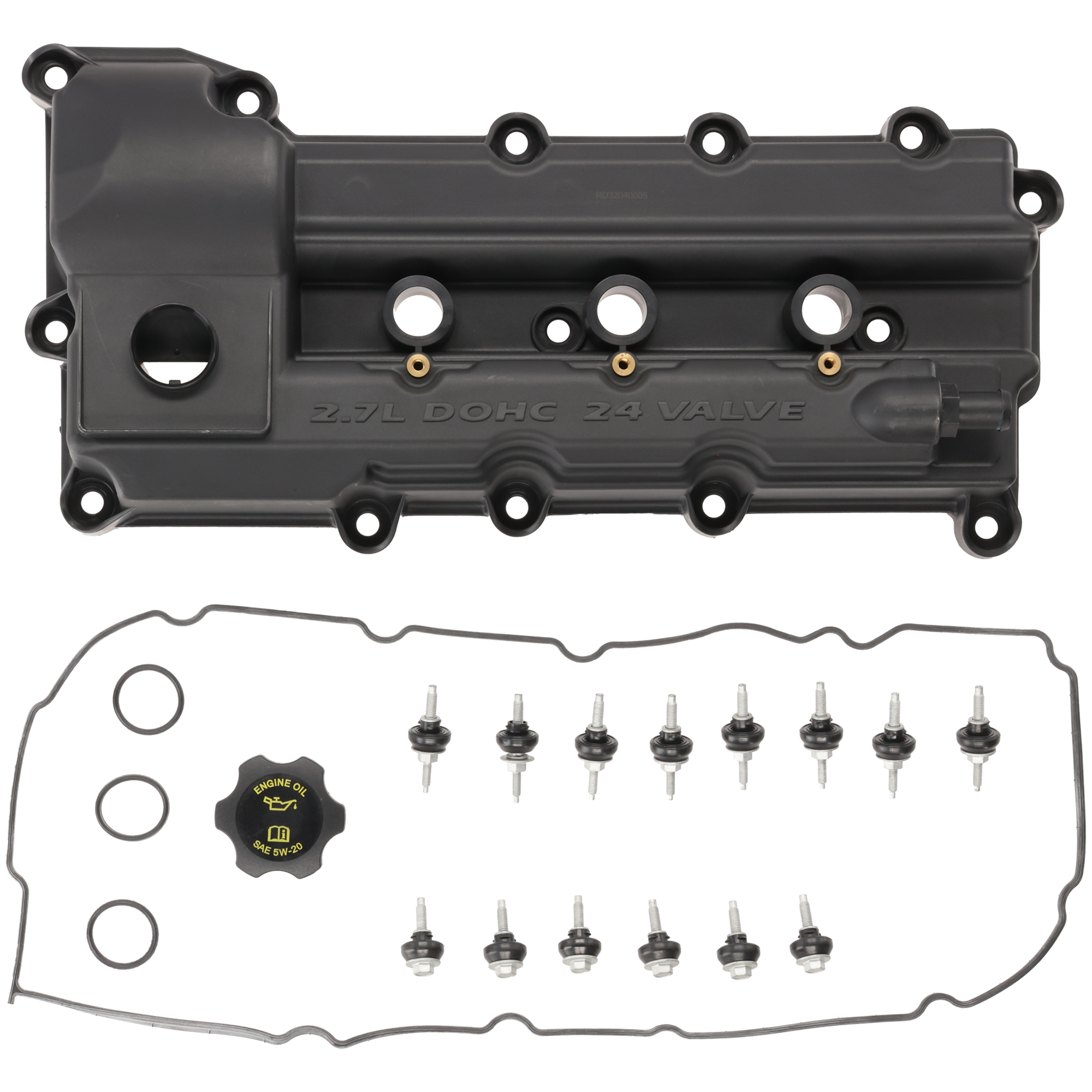 AM MAGNUM 08-08 VALVE COVER LH w Gasket Bolts and Oil Filter Cap Convertible SKU RD32040005 OEM 4892185AC