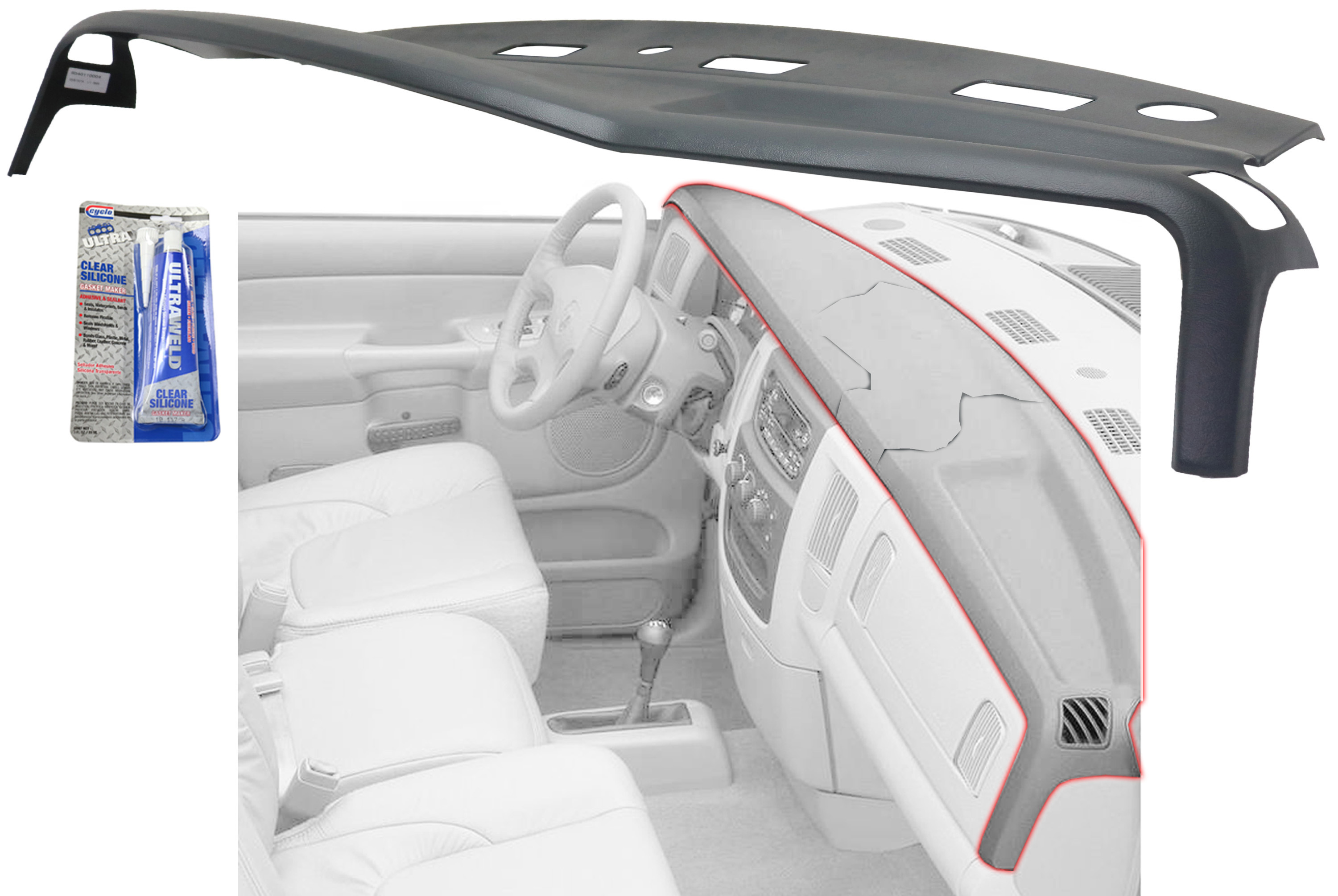 AM DODGE FULL SIZE P U 02-05 DASH COVER Graphite Gray SKU RD40110004