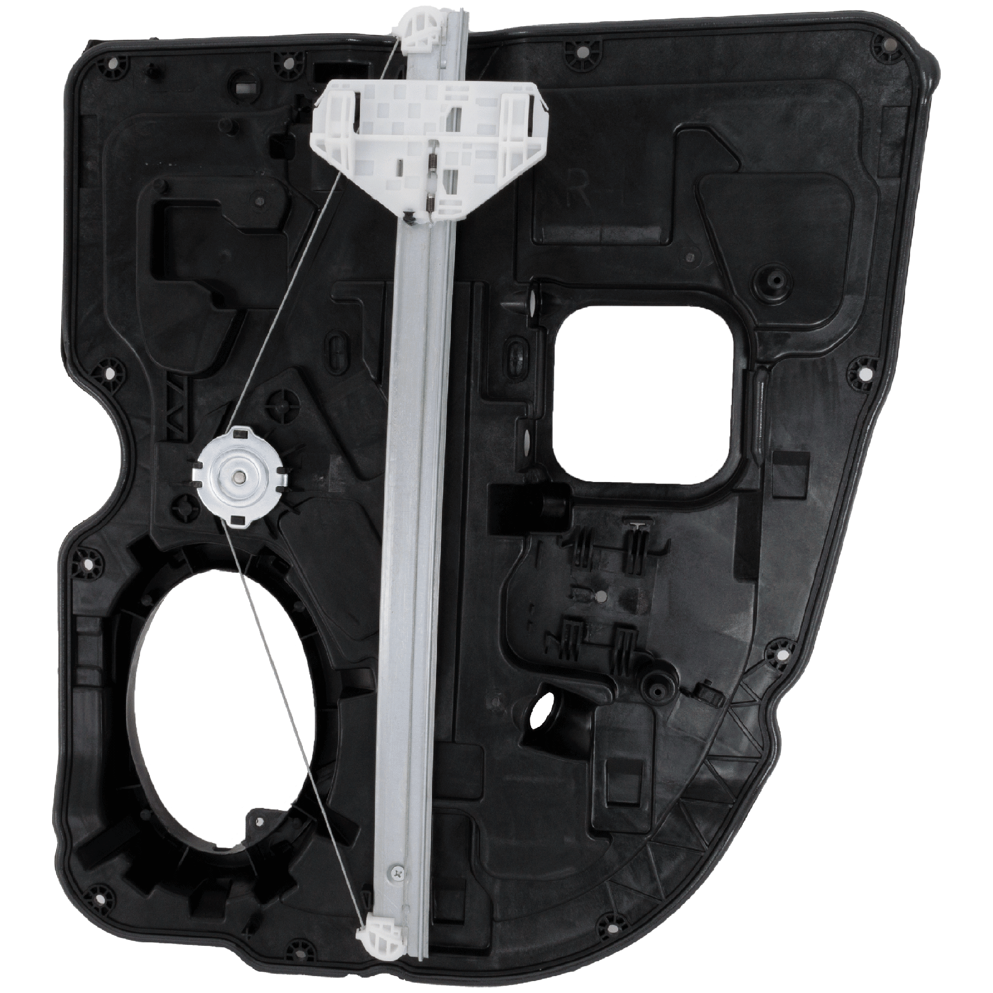 AM RAM 1500 P U 09-18 REAR WINDOW REGULATOR LH Power w Motor 2 Pins Carrier Module Extended Cab Quad Cab Includes 19-23 Ram 1500 Classic SKU RD49170018 OEM 68045171AC PFM