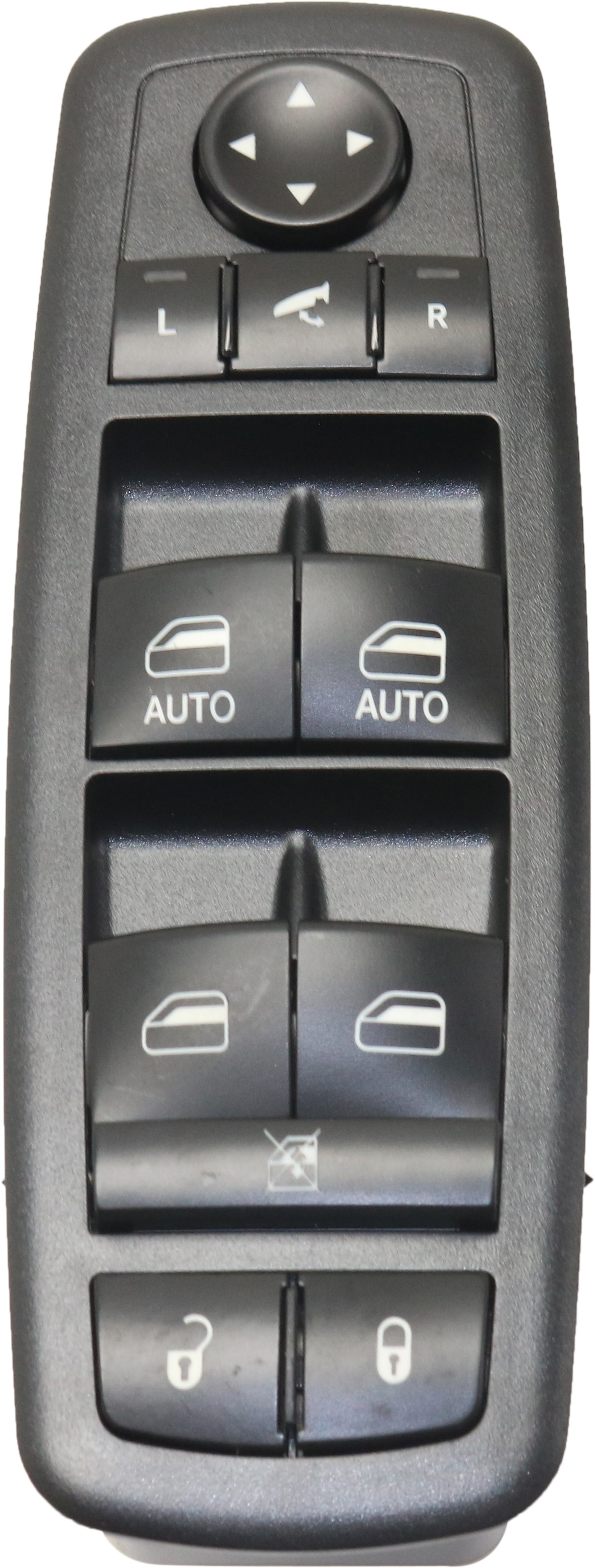 AM RAM FULL SIZE PICKUP 13-18 FRONT WINDOW SWITCH LH Black w Power Folding Mirrors SKU RD50520034 OEM 68110867AB