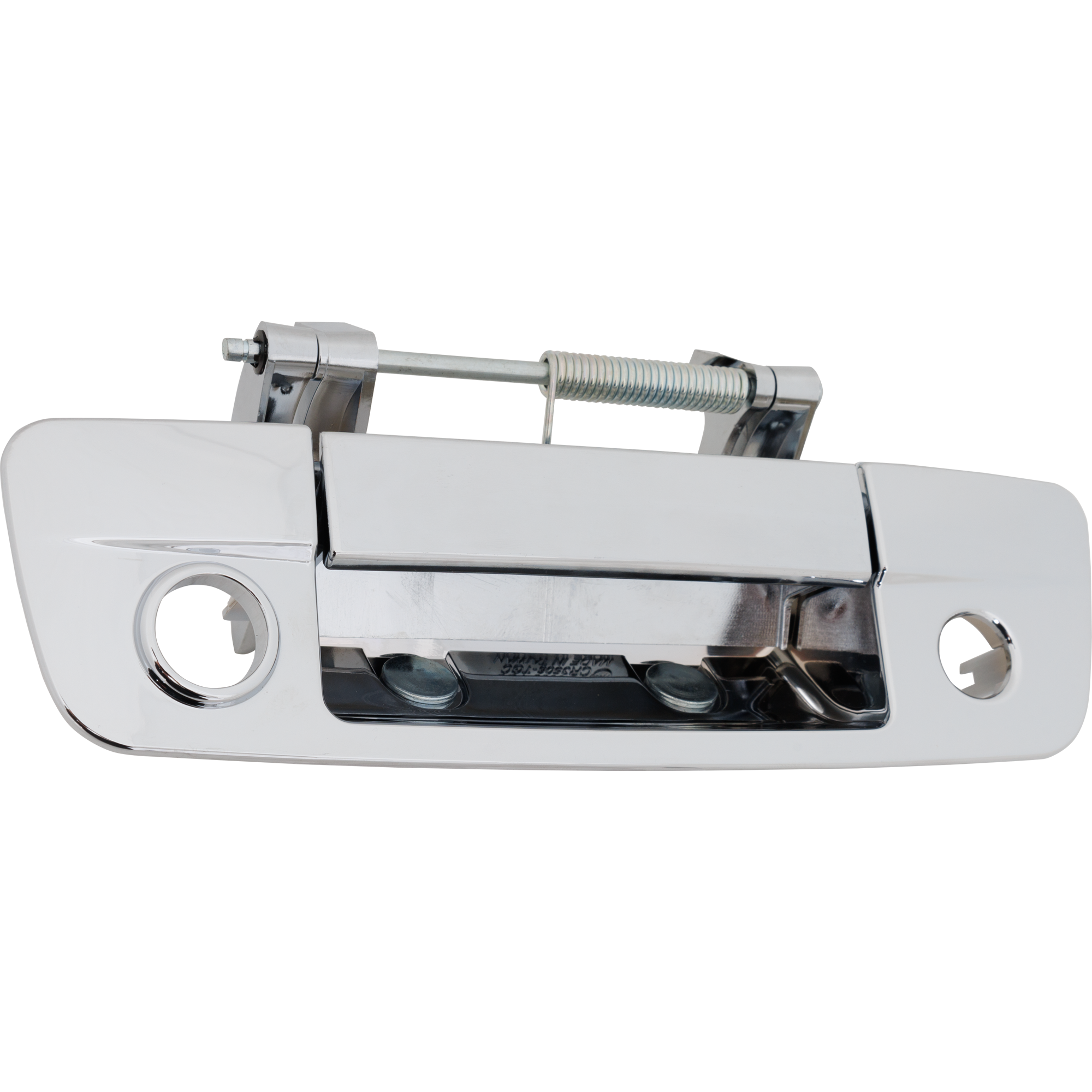 AM RAM 09-12 TAILGATE HANDLE Chrome Metal w Camera Hole w Keyhole SKU RD58070027 OEM 68044906AE