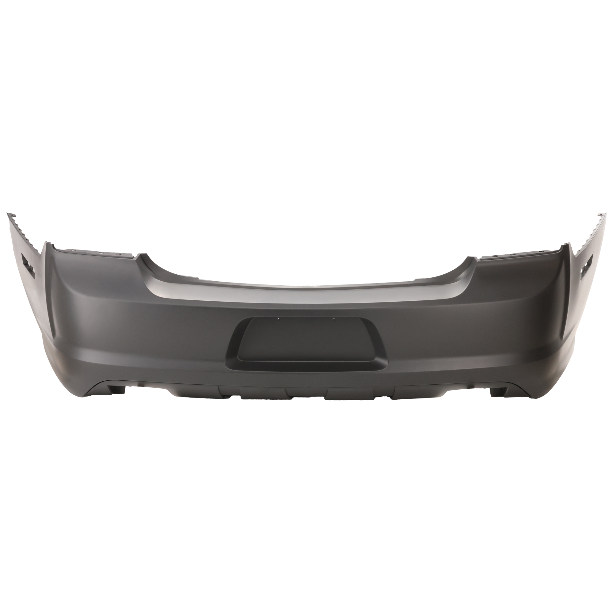 AM CHARGER 12-14 REAR BUMPER COVER Primed SRT8 Model w Parking Aid Sensor Holes SKU RD76010003 Partslink CH1100978 OEM 68071979AC