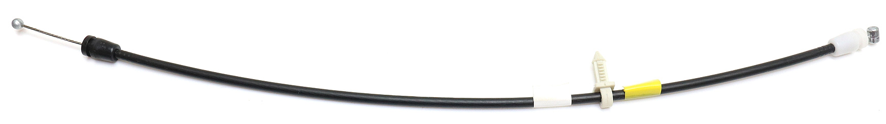 AM TAURUS SABLE 96-07 FRONT DOOR LATCH RH=LH Black 45.5cm SKU REP465301 OEM F6DZ54221A00AA