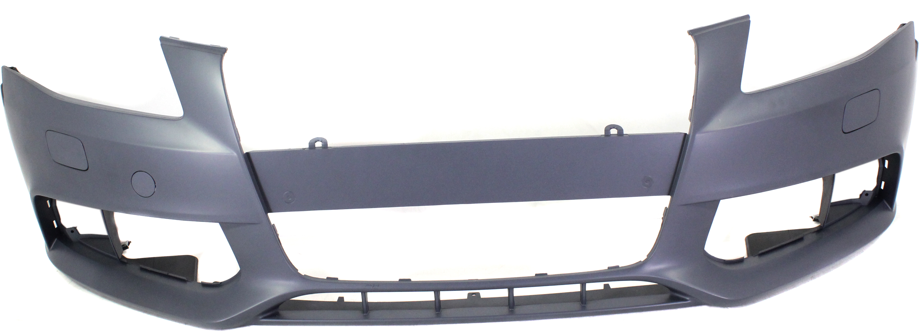 AM A4-09-12 FRONT BUMPER COVER Primed w o S Line Pkg w Headlight Washer Holes Sedan Wagon SKU REPA010306P Partslink AU1000160 OEM 8K0807105AGRU