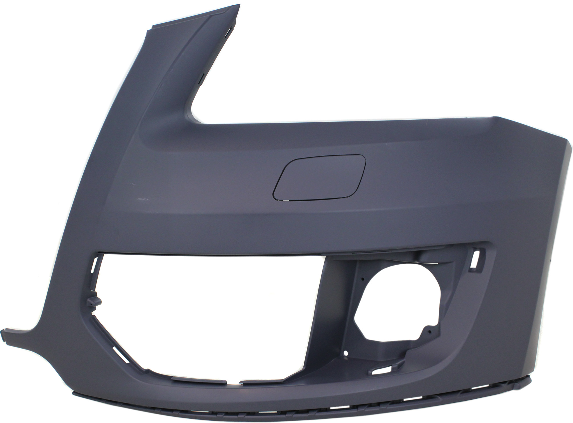 AM Q5-09-12 FRONT BUMPER COVER LH Primed w o S Line Pkg w o Parking Aid Snsr Holes SKU REPA010342P Partslink AU1016100 OEM 8R0807107AGRU