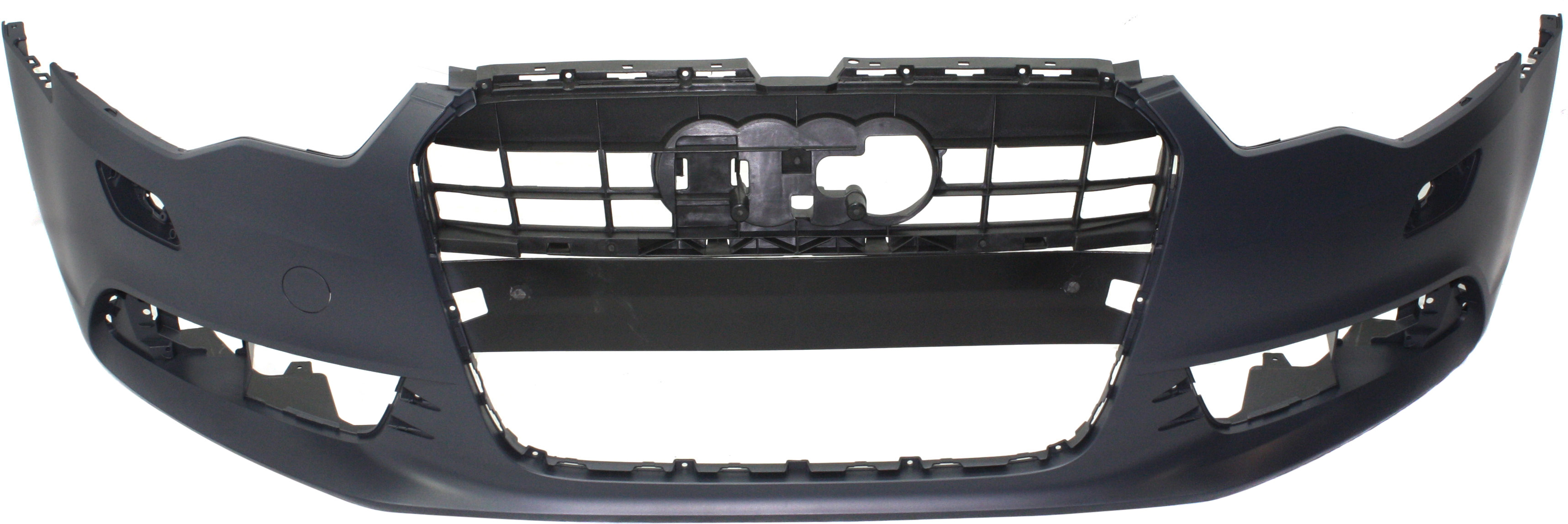 AM A6-12-15 FRONT BUMPER COVER Primed w o S line Pkg and Parking Aid Snsr Holes SKU REPA010355P Partslink AU1000207 OEM 4G0807065GRU