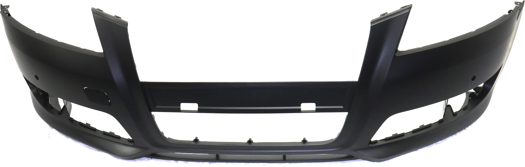 AM A3-09-13 FRONT BUMPER COVER Primed w o Sport Pkg w o Headlight Washer Holes Holes w Parking Aid Snsr Holes SKU REPA010361P Partslink AU1000223 OEM 8P0807105GGRU