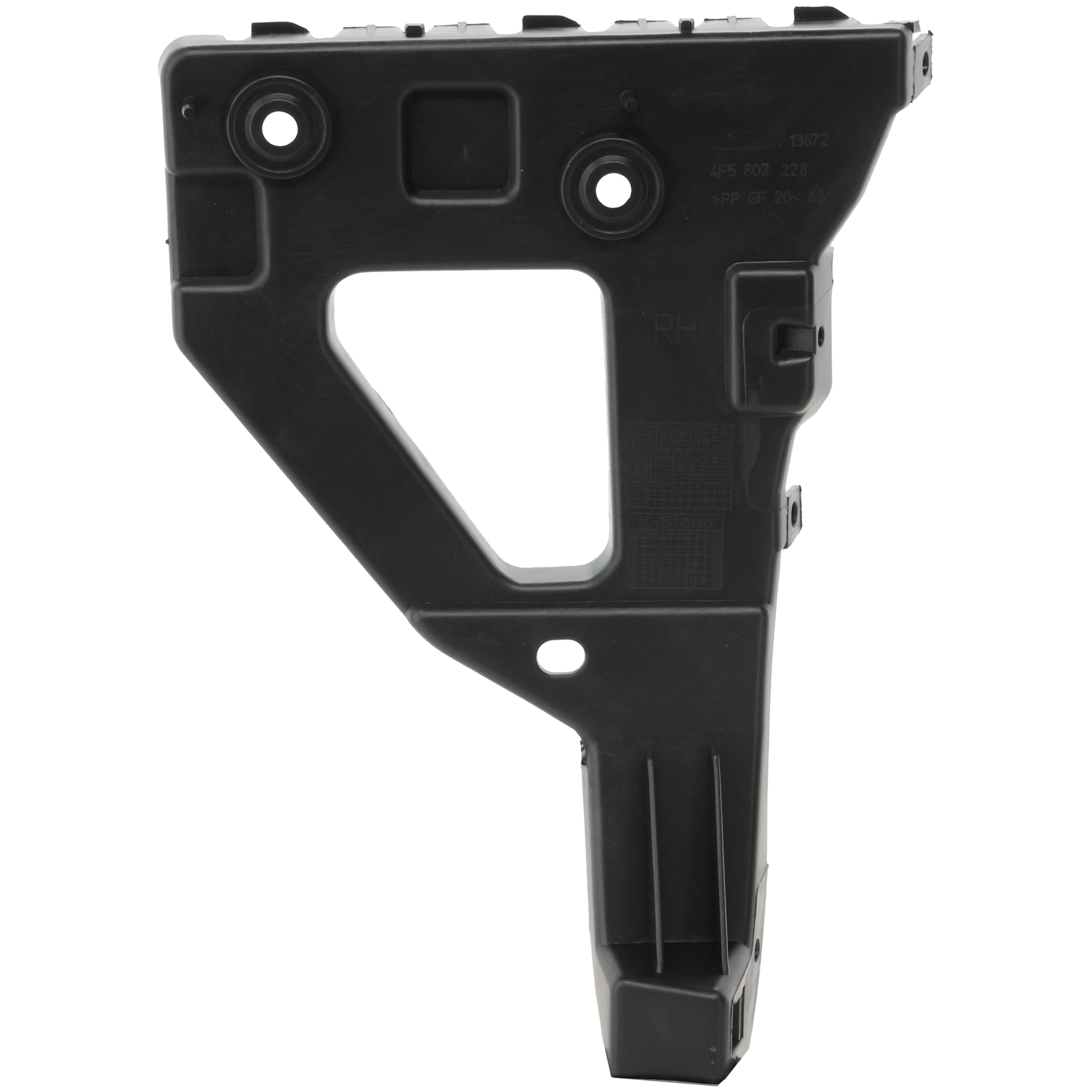 AM A6 QUATTRO 05-11 FRONT BUMPER BRACKET RH Guide Plastic Type 1 SKU REPA013103 Partslink AU1067100 OEM 4F0807228