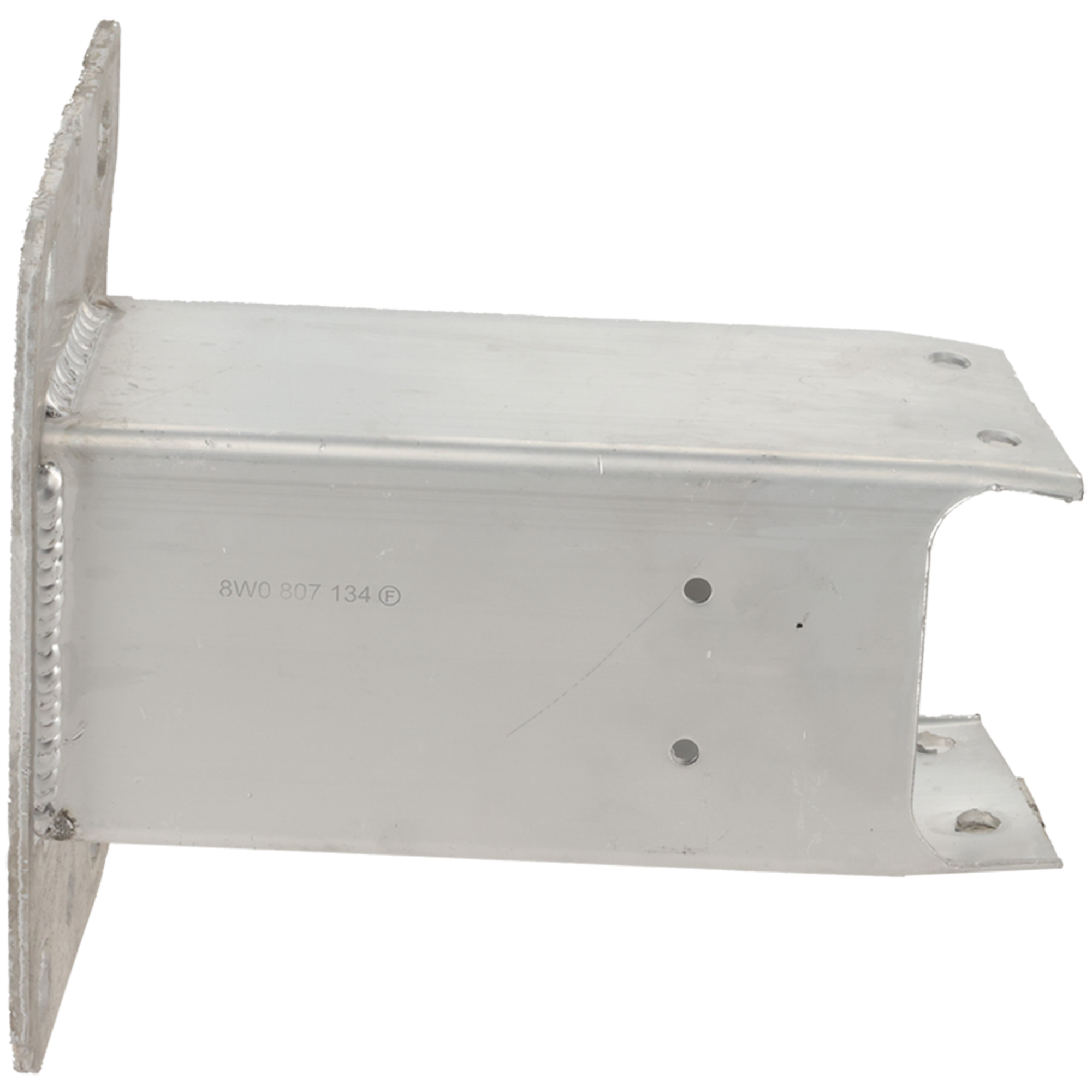 AM A4 S4-17-21 FRONT BUMPER BRACKET RH Impact Bar Aluminum SKU REPA013123 Partslink AU1067110 OEM 8W0807134A