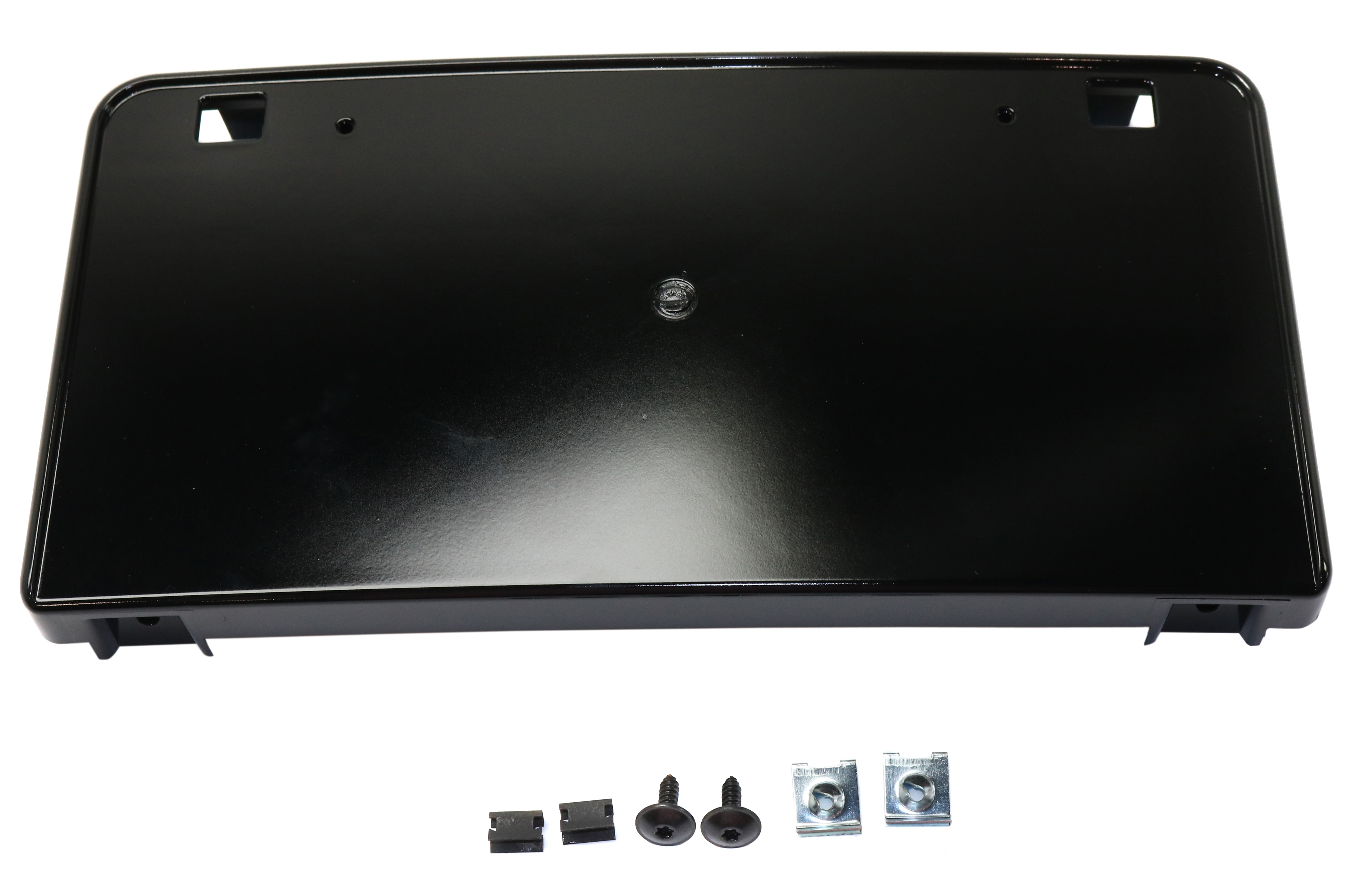 AM A3 S3-15-16 FRONT LICENSE PLATE BRACKET Gray Convertible Sedan CAPA SKU REPA017306Q Partslink AU1068107C OEM 8V58072871QP
