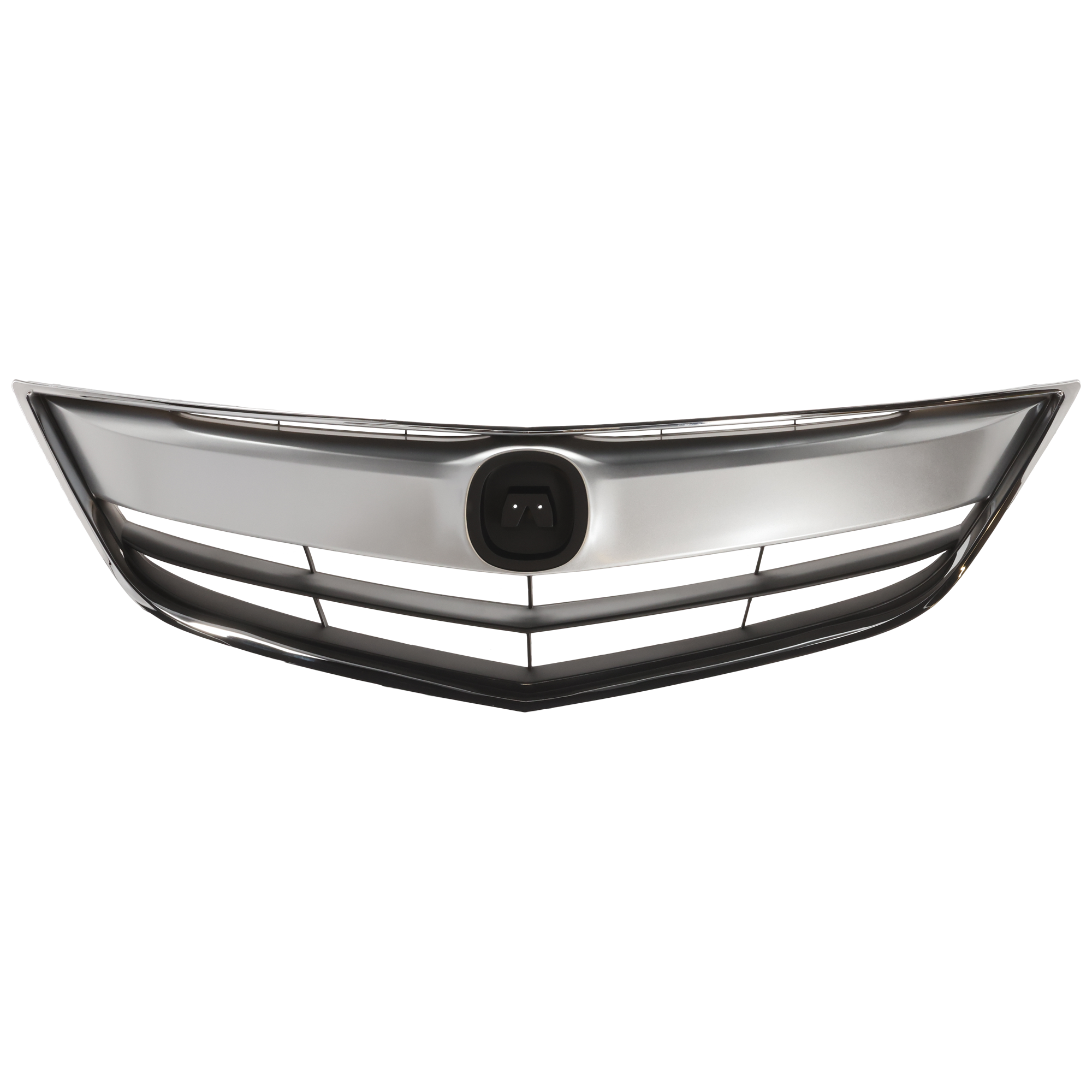 AM ILX 13-15 GRILLE Chrome Shell Painted Black Insert w Chrome Upper Bar SKU REPA070126 Partslink AC1200117 OEM 71121TX6A11 PFM