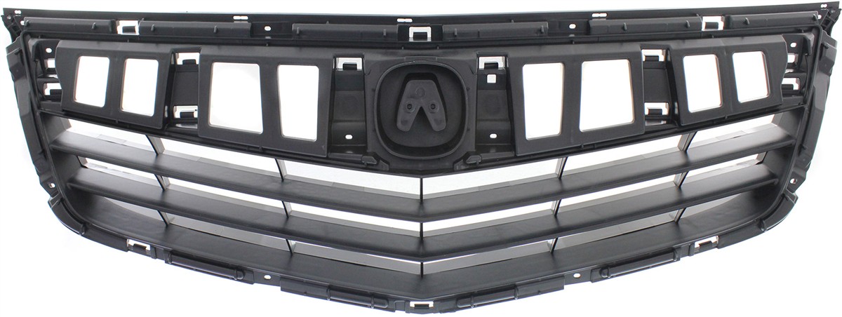 AM TSX 11-14 GRILLE Textured Black Shell and Insert Sedan Wagon SKU REPA070130 Partslink AC1200115 OEM 71121TL2A51