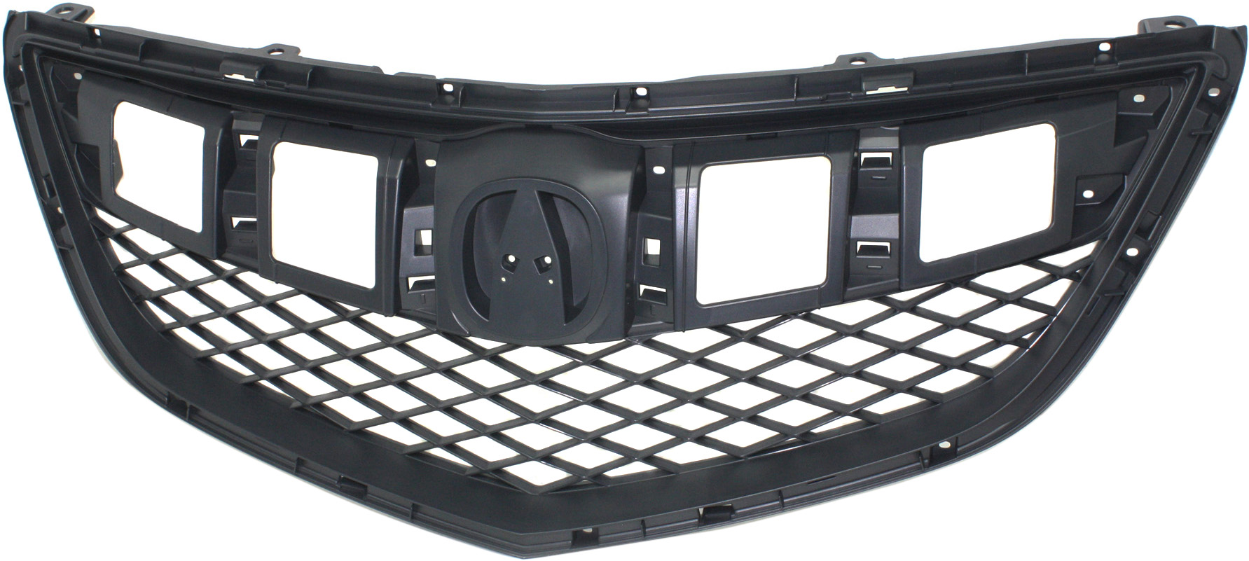 AM RDX 13-15 GRILLE Textured Dark Gray Shell and Insert w Upper Bar CAPA SKU REPA070132Q Partslink AC1200122C OEM 71121TX4A01