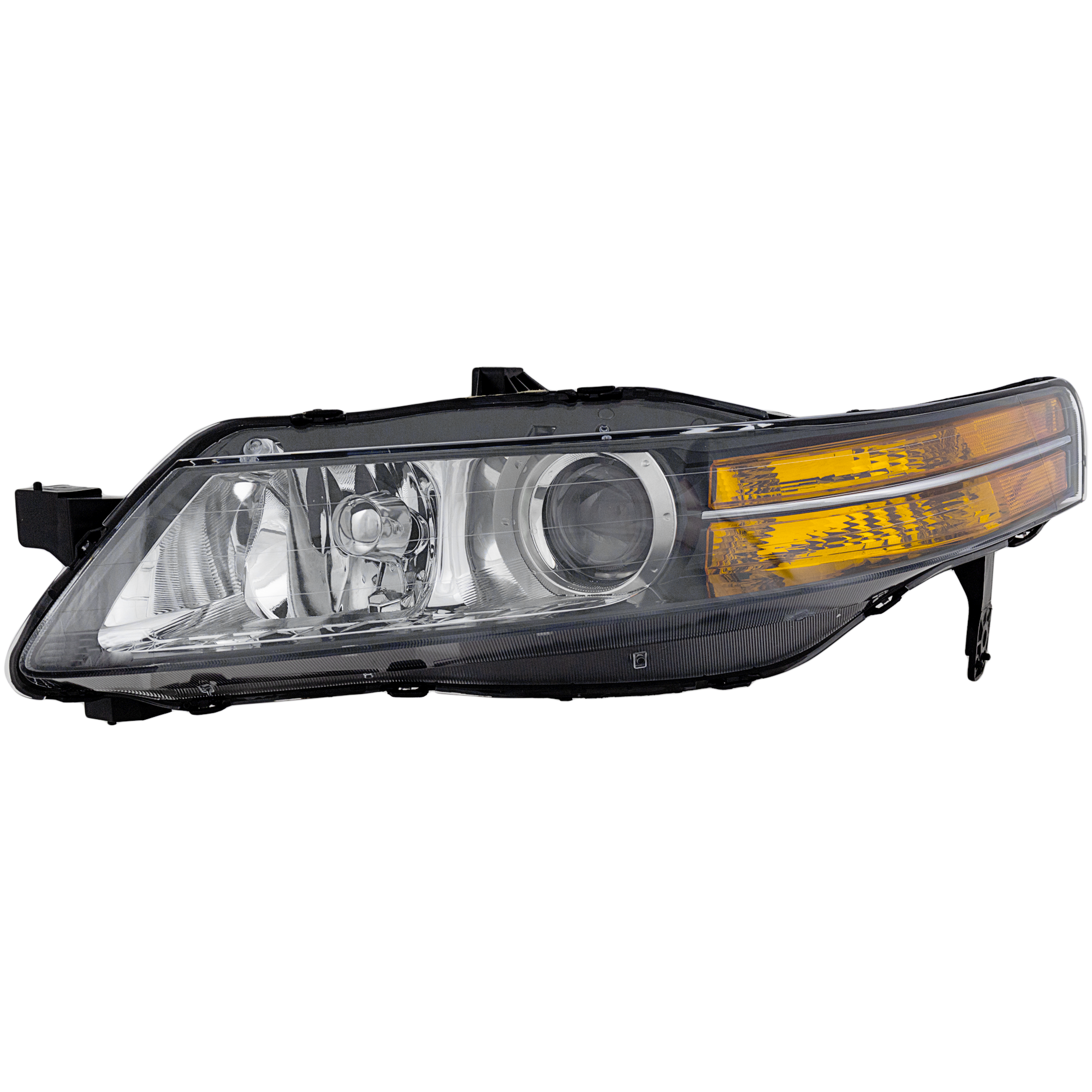 AM TL 04-05 HEAD LAMP LH Lens and Housing HID Xenon w o HID Kit USA Built Vehicle SKU REPA100102 Partslink AC2518109 OEM 33151SEPA02