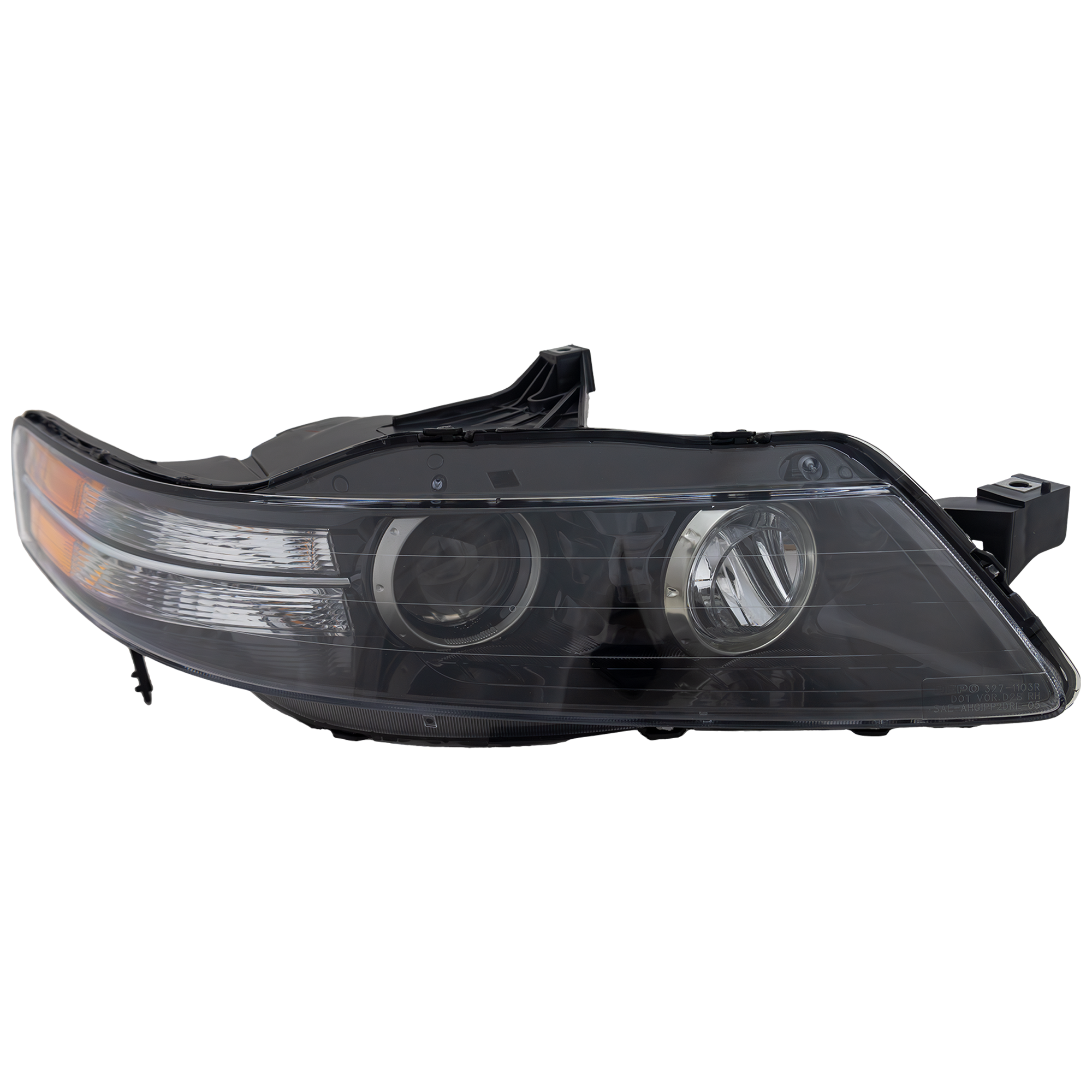 AM TL 07-08 HEAD LAMP RH Lens and Housing Type S Model SKU REPA100113 Partslink AC2503114 OEM 33101SEPA32