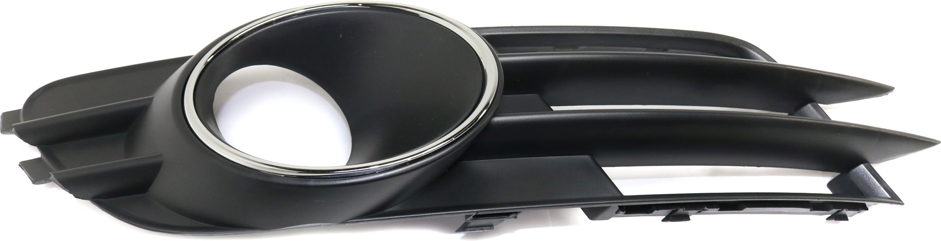 AM A6-12-15 FRONT FOG LAMP MOLDING LH Black w Chrome Ring w o S Line Pkg. w Adaptive Cruise Control SKU REPA108018 Partslink AU1038125 OEM 4G0807681B9B9