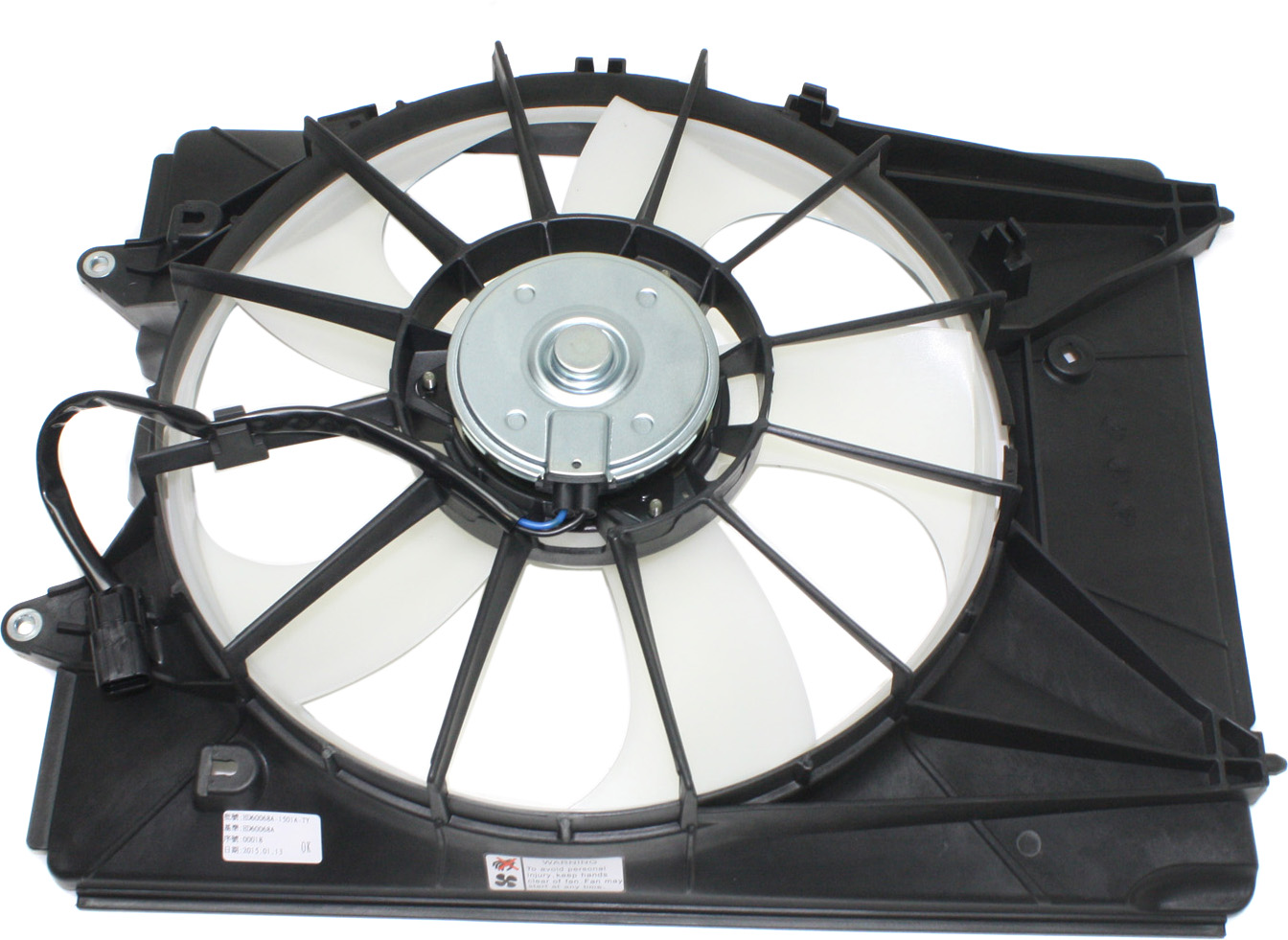AM MDX 14-20 RIDGELINE 17-25 A C CONDENSER FAN ASSEMBLY LH Single Fan SKU REPA160910 Partslink AC3115125 OEM 190155J6A01 PFM