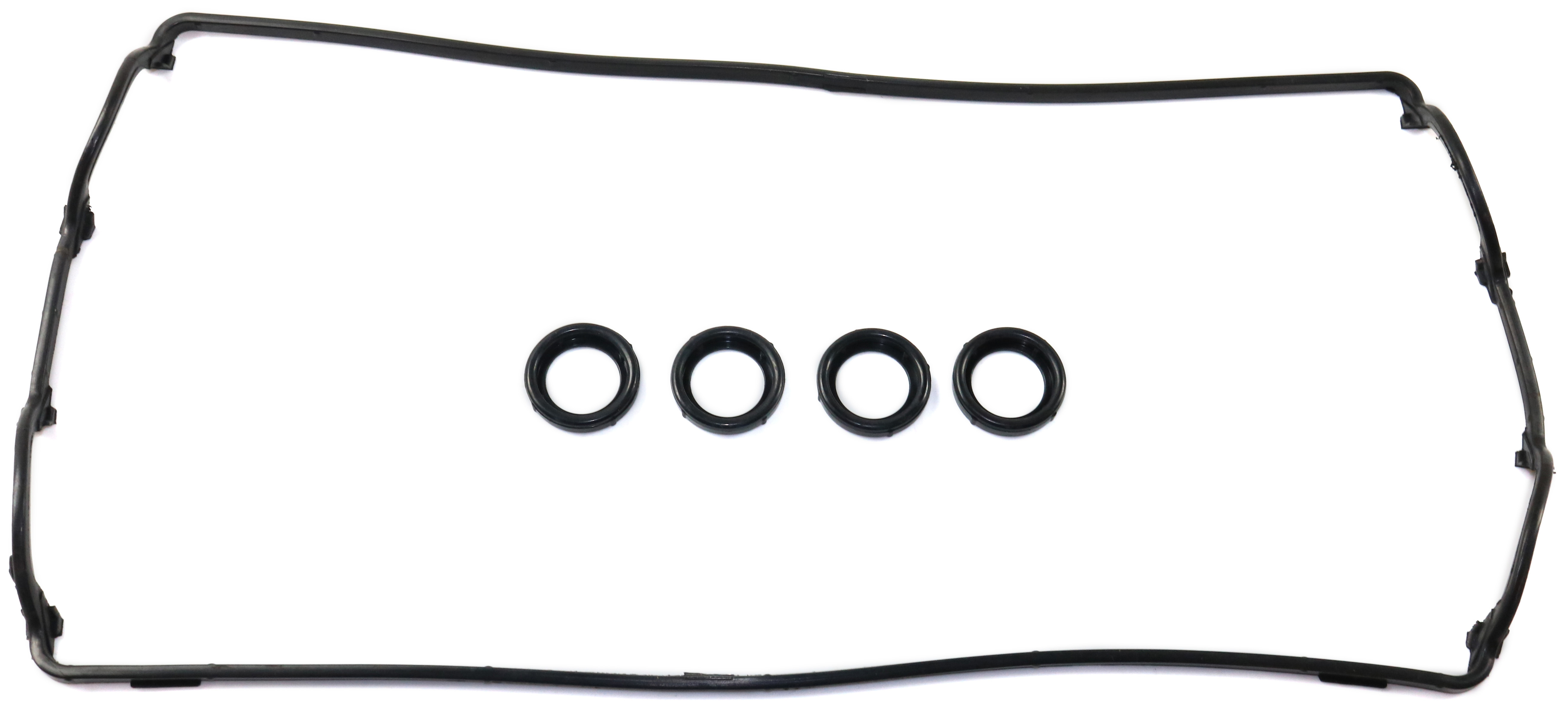 AM INTEGRA 90-01 VALVE COVER GASKET w PermaDryPlus Molded Gasket and Spark Plug Tube Seals w o Grommet SKU REPA312902 OEM 19645-19757-0361399-0361476-70