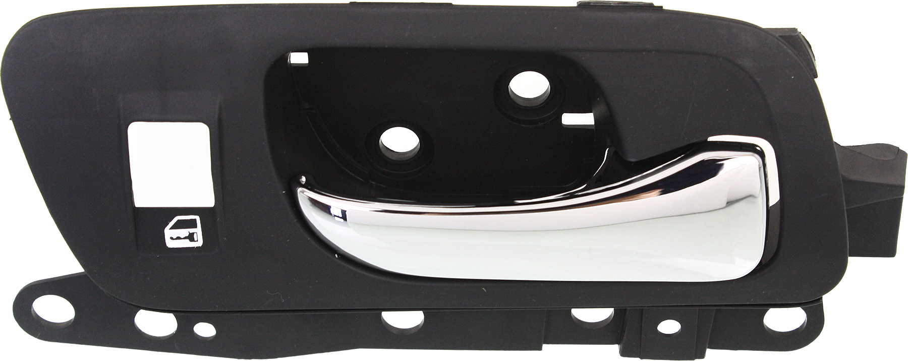 AM TSX 04-08 FRONT INTERIOR DOOR HANDLE RH Chrome Lever + Black Housing w Small Hole Lock Plastic SKU REPA462121 OEM 72121SECA02ZB