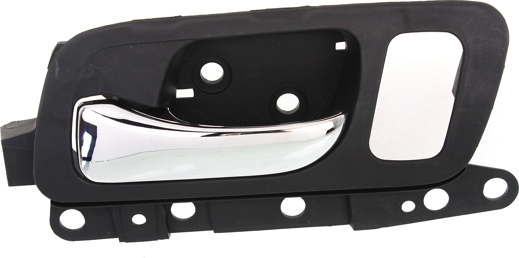 AM TSX 04-08 FRONT INTERIOR DOOR HANDLE LH Chrome Lever + Black Housing w Big Hole Plastic SKU REPA462122B OEM 72161SECA11ZA