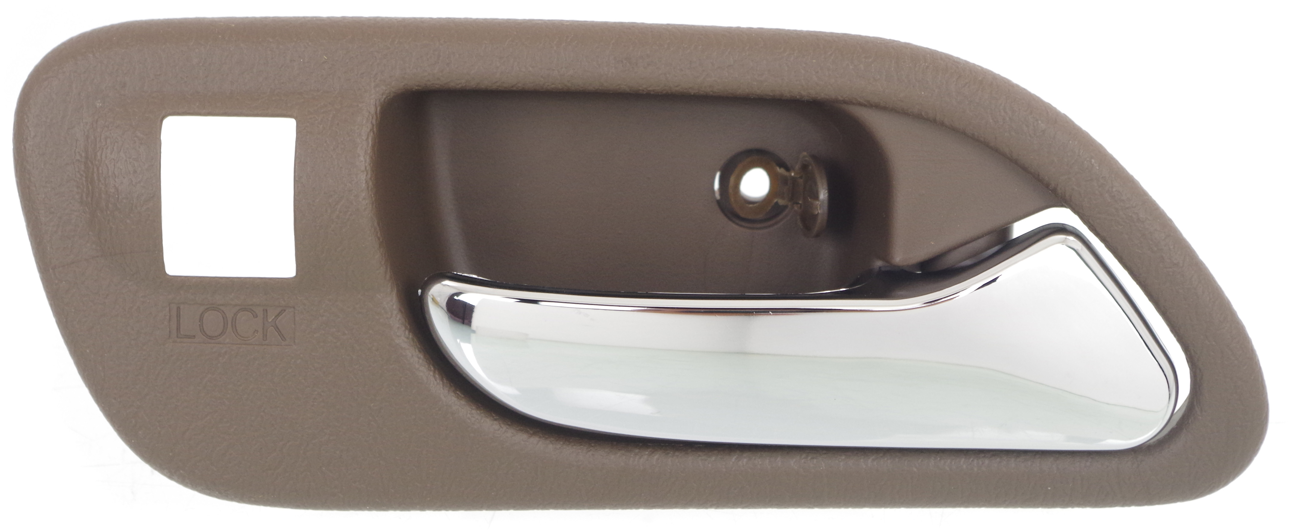AM TL 99-03 MDX 01-06 FRONT INTERIOR DOOR HANDLE RH Chr Lever+Brown Housing Saddle Plastic SKU REPA462139 OEM 72125S3VA52ZB