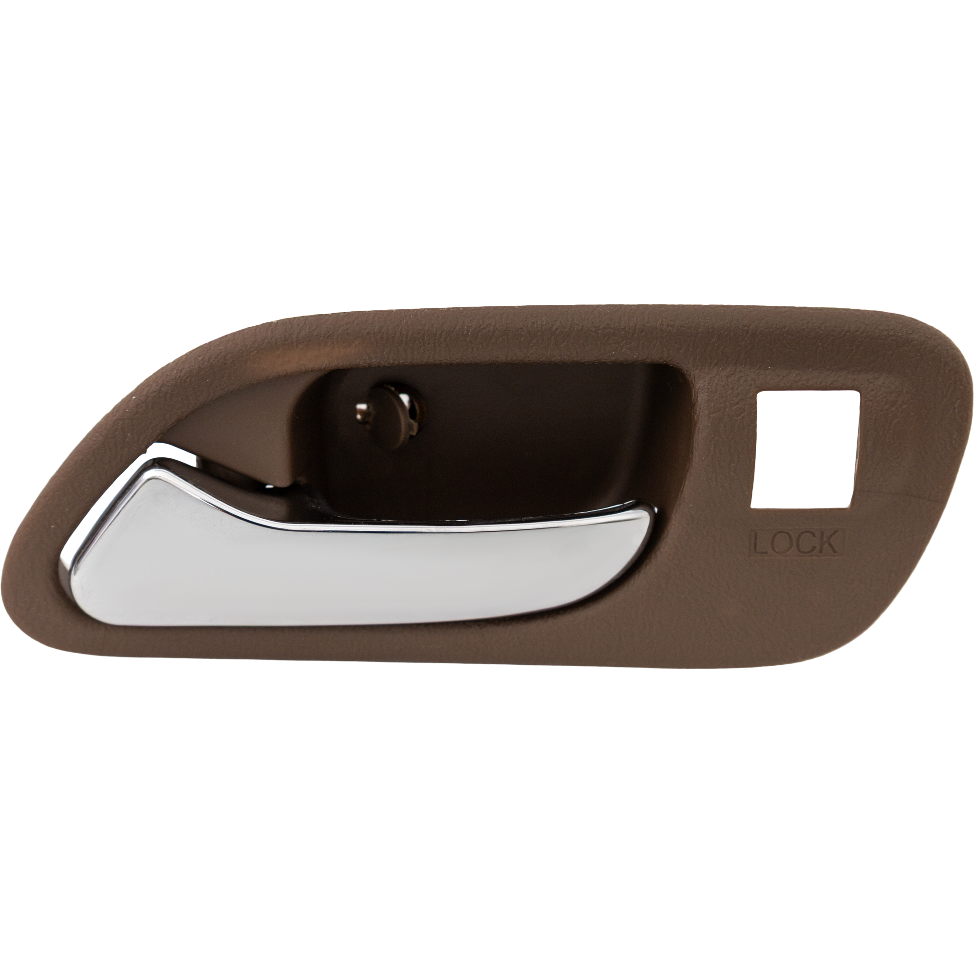 AM TL 99-03 MDX 01-06 FRONT INTERIOR DOOR HANDLE LH Chr Lever+Brown Housing Saddle Plas MDX w o Touring Pkg SKU REPA462140 OEM 72165S3VA52ZB