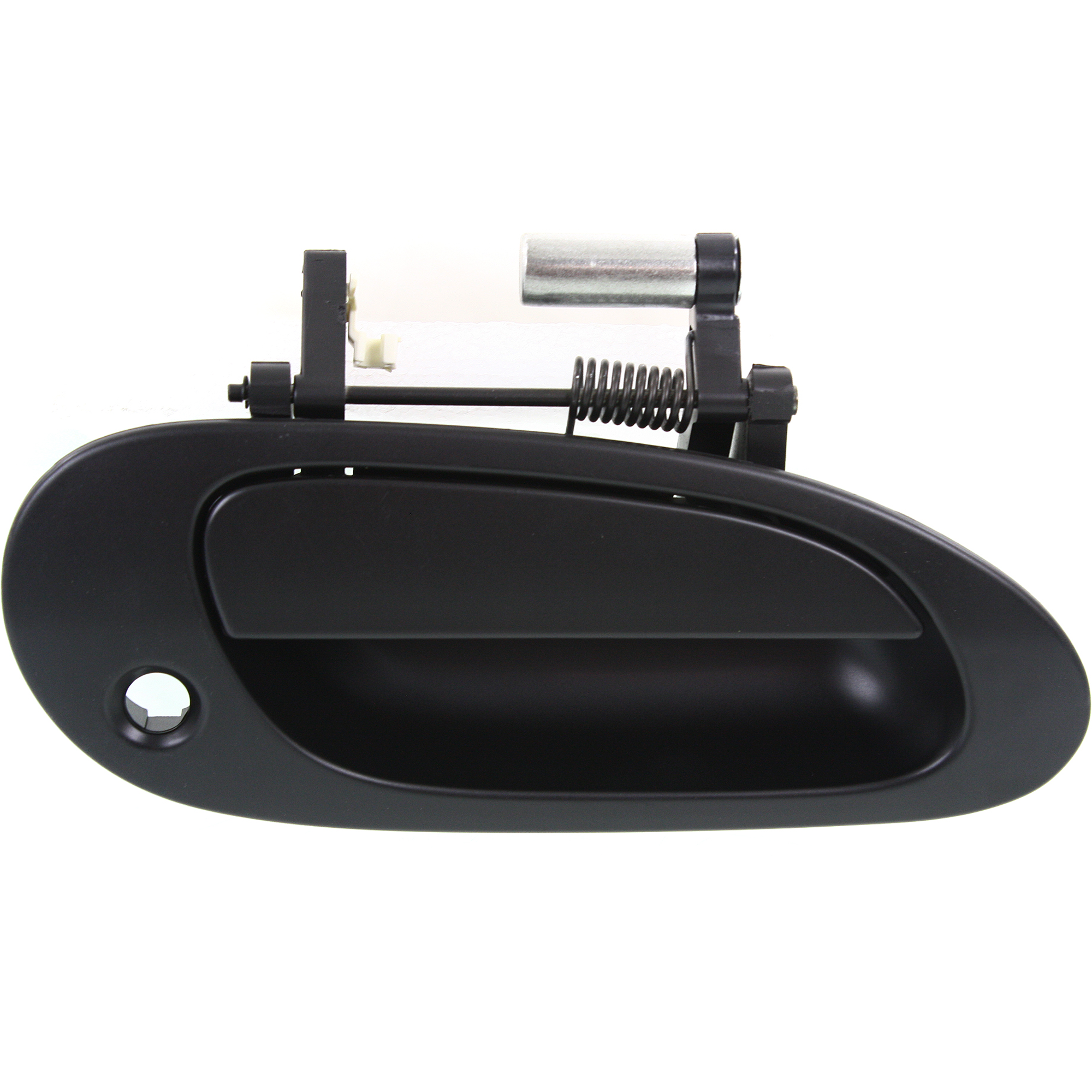 AM RSX 02-06 FRONT EXTERIOR DOOR HANDLE RH Primed Black w Keyhole Plastic SKU REPA462149 Partslink AC1311100 OEM 72140S6M003ZB