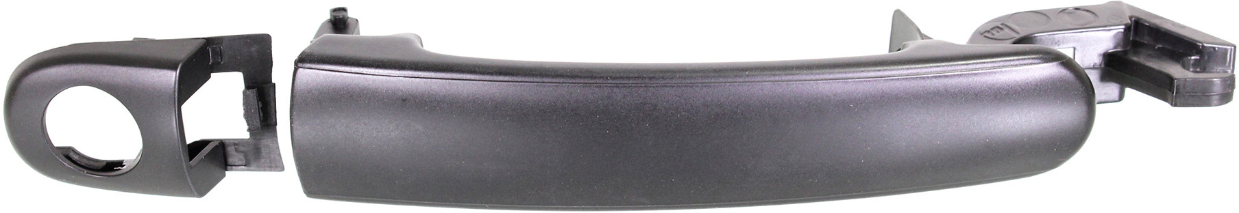 AM PASSAT 98-05 FRONT EXTERIOR DOOR HANDLE LH Primed Black w Keyhole SKU REPA462702 Partslink VW1318100 OEM 3B0837879AGRU