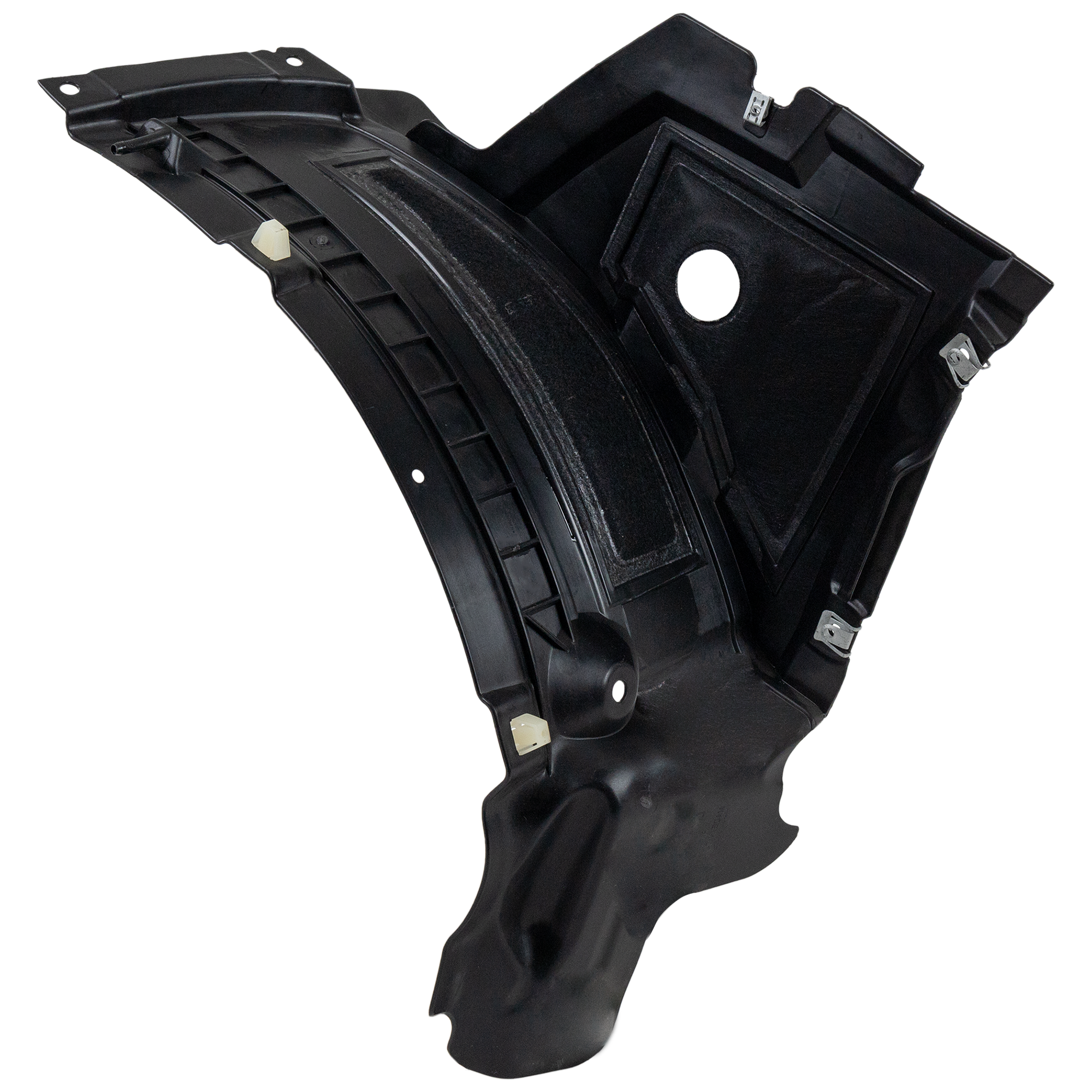 AM A6 S6-12-15 FRONT FENDER LINER LH Front Section Air Extension Spoiler w Insulation Foam SKU REPA542102 Partslink AU1242100 OEM 4G0853887C