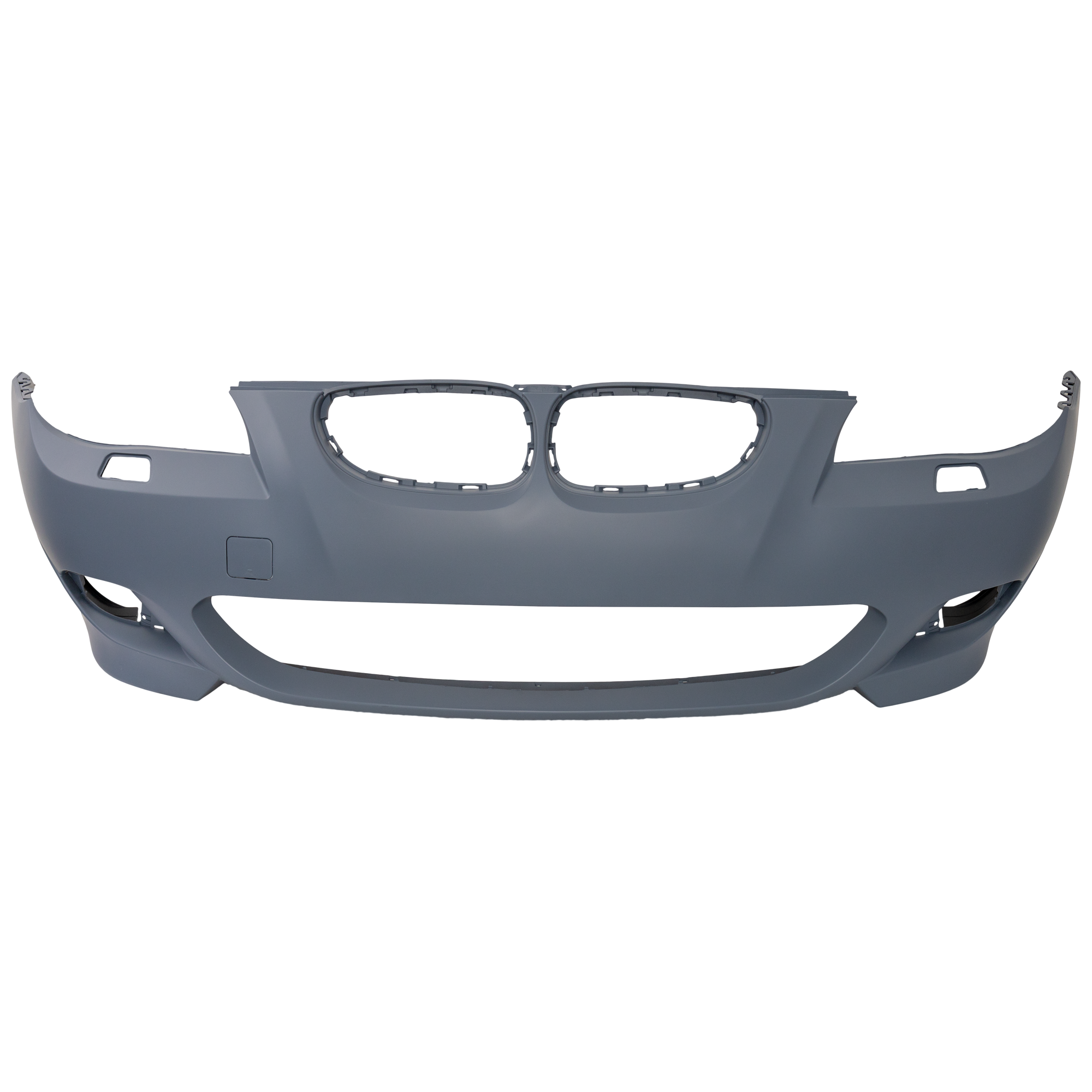 AM 5 SERIES 04-07 FRONT BUMPER COVER Primed w M Pkg Sedan Wagon w o PDC Sensor Holes SKU REPB010321P Partslink BM1000182 OEM 51117897207