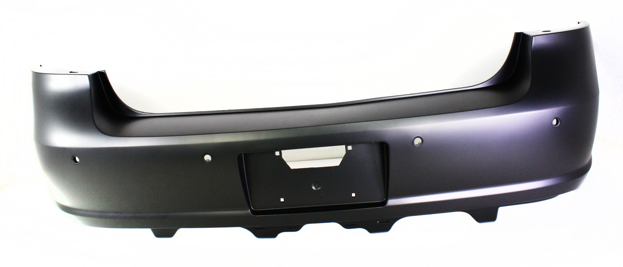 AM LUCERNE 08-11 REAR BUMPER COVER Primed w Parking Aid Sensor Holes w o Side Object Sensor Holes Exc. CXS Model SKU REPB010328P Partslink GM1100819 OEM 25813609