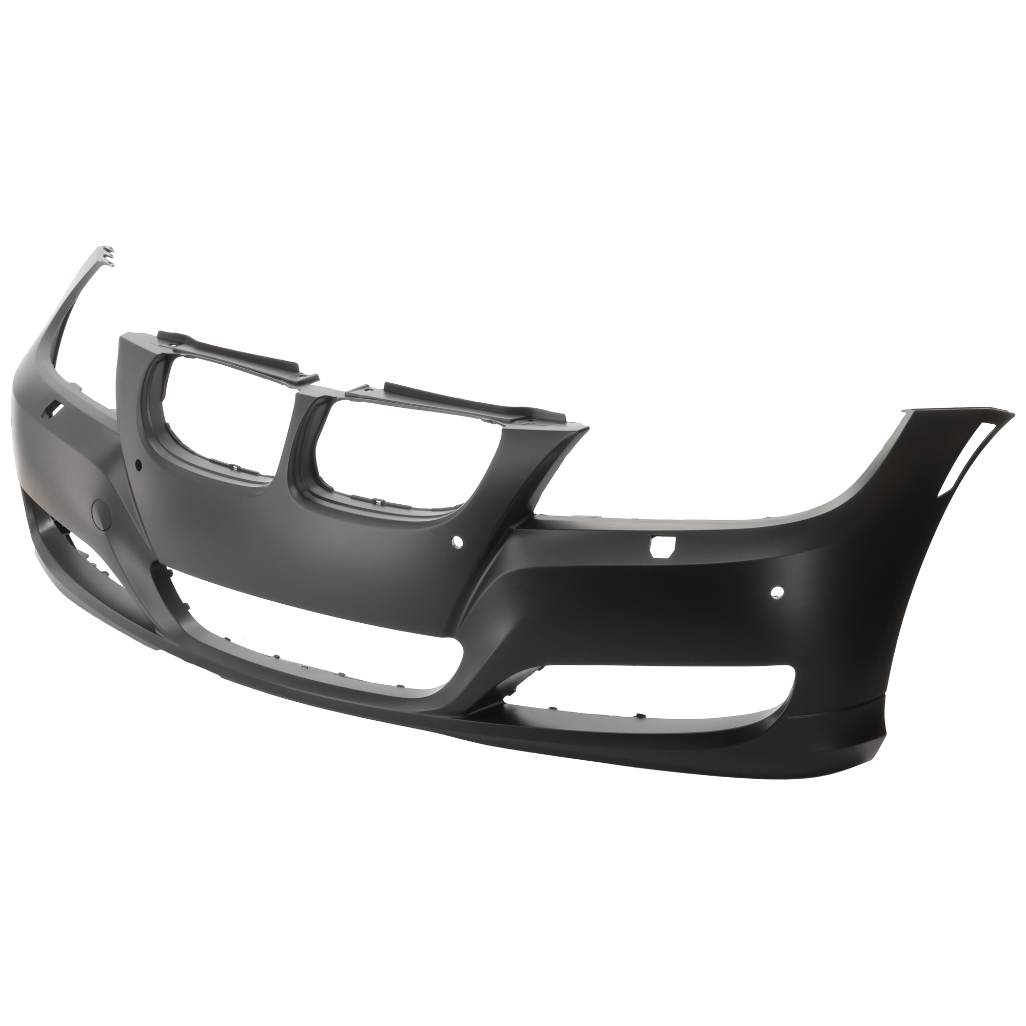 AM 3 SERIES 09-12 FRONT BUMPER COVER Primed Sedan Wagon w HLW and PDC Sensor Holes SKU REPB010344P Partslink BM1000209 OEM 51117226712
