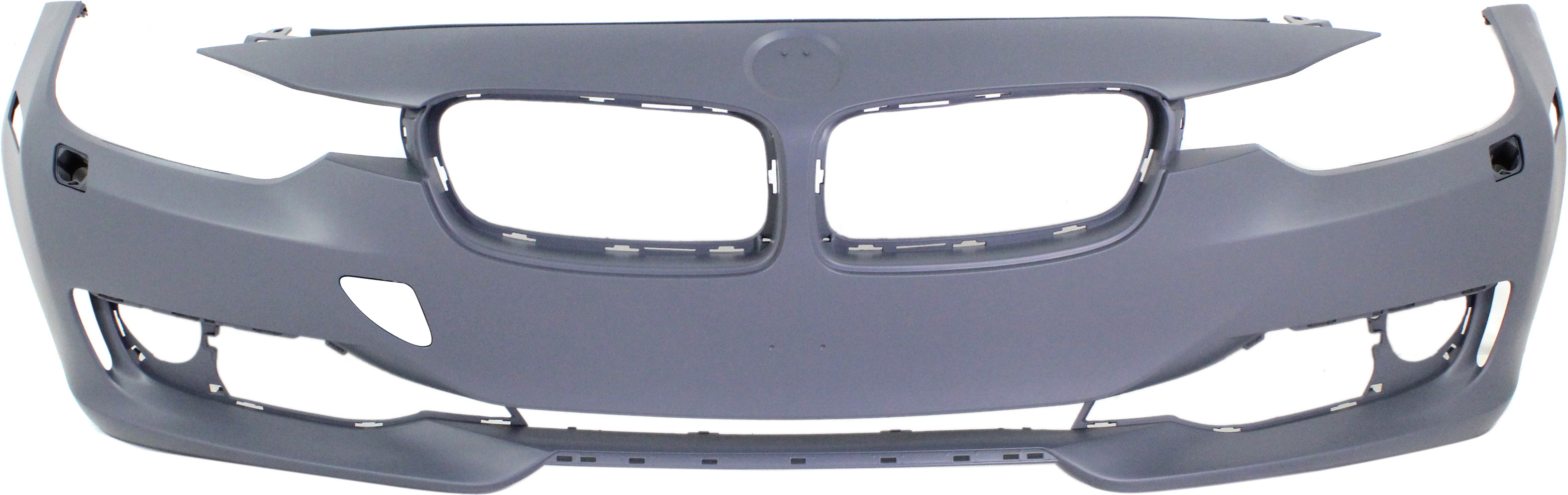 AM 3 SERIES 12-15 FRONT BUMPER COVER Prmd w o M Sport Line w HLW Holes w o PDC Holes IPAS Cam Modern Luxury Sport Line Mdls Sdn Wgn SKU REPB010356P Partslink BM1000271 OEM 51117293093