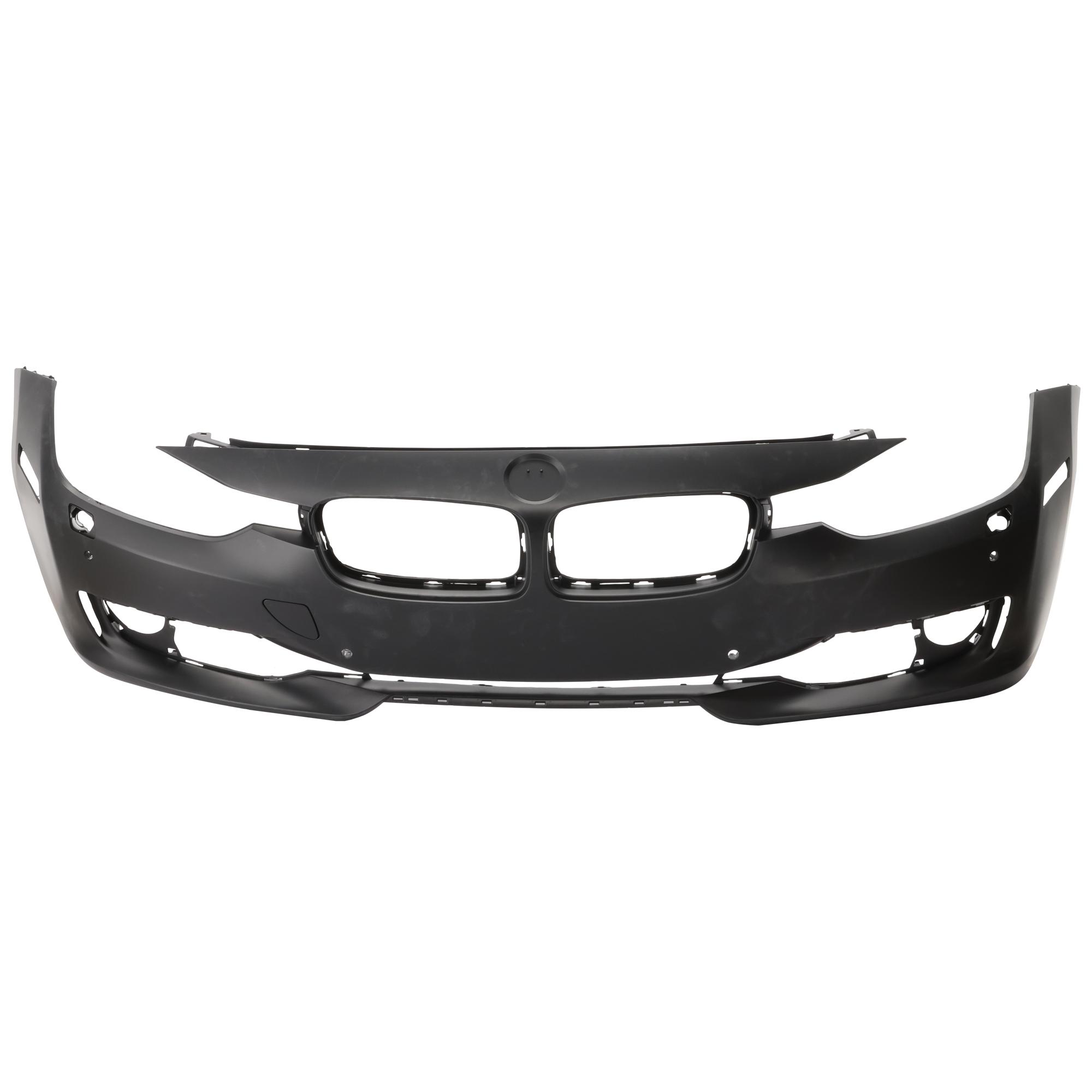 AM 3 SERIES 12-15 FRONT BUMPER COVER Primed Luxury Modern Sport Line w o M Sport Line Sedan Wagon w HLW PDC Holes w o IPAS Cam SKU REPB010357P Partslink BM1000270 OEM 51117293092