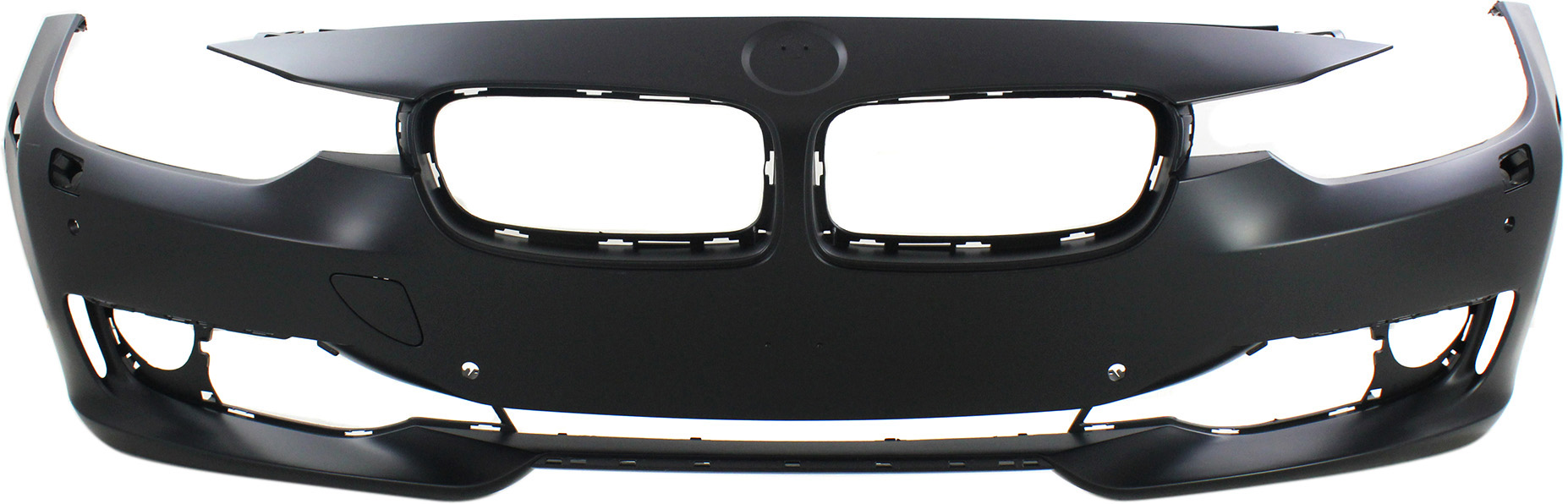 AM 3 SERIES 12-15 FRONT BUMPER COVER Primed Luxury Modern Sport Line w o M Sport Line Sedan Wagon w HLW PDC Sensor IPAS Cam Holes CAPA SKU REPB010359PQ Partslink BM1000267C OEM 51117293090