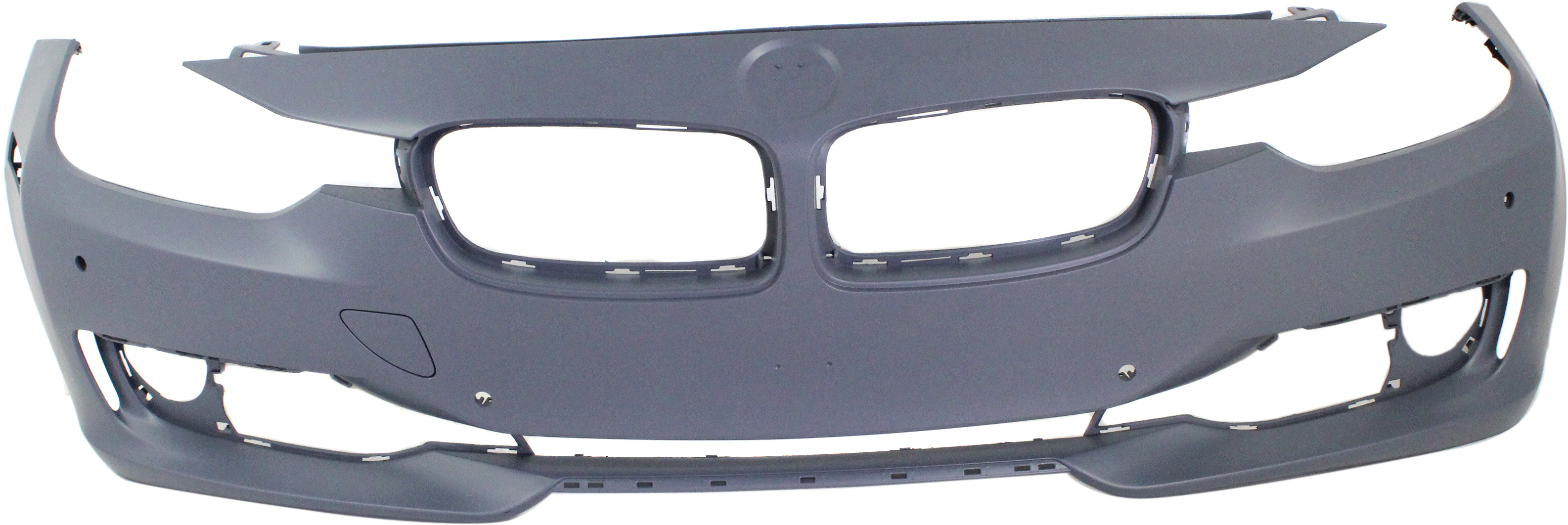 AM 3 SERIES 12-15 FRONT BUMPER COVER Primed Luxury Modern Sport Line w o M Sport Line Sedan Wagon w o HLW Cam Holes w PDC Sensor IPAS Holes SKU REPB010362P Partslink BM1000273 OEM 51117293087