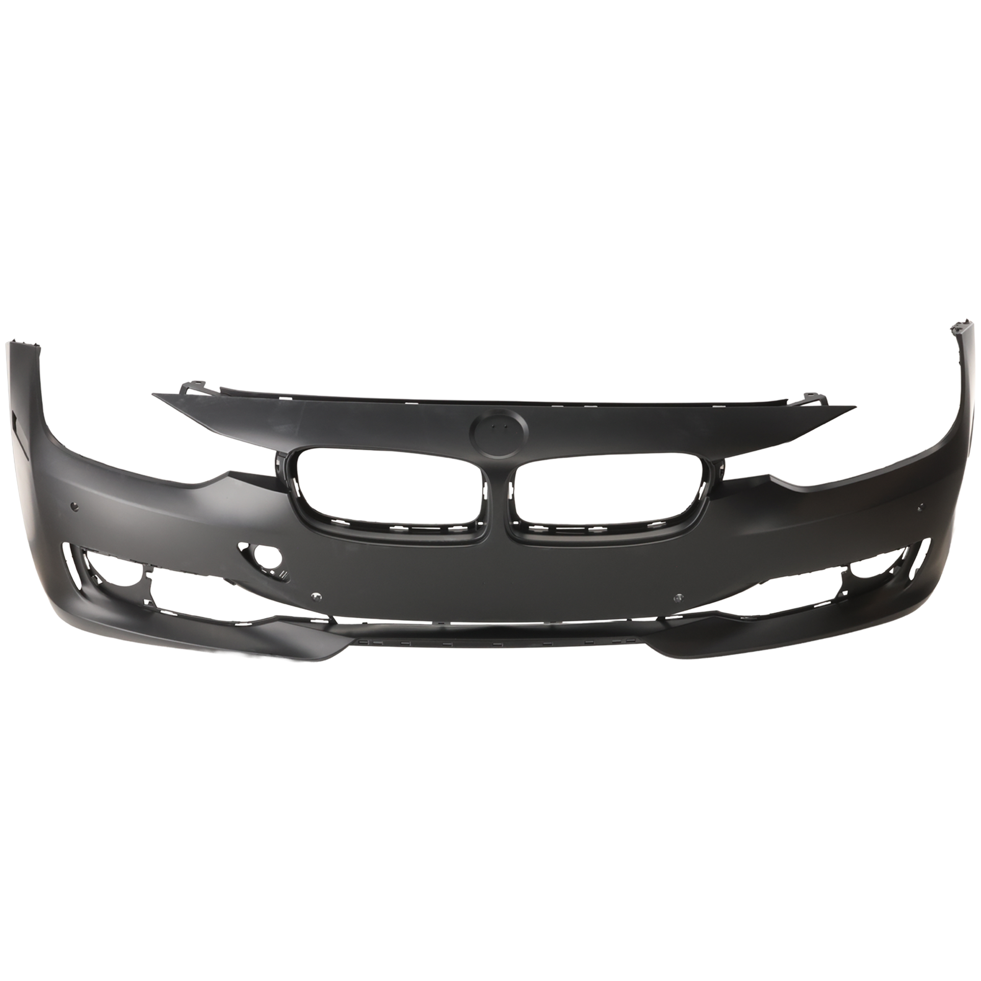 AM 3 SERIES 12-15 FRONT BUMPER COVER Primed Luxury Modern Sport Line w o M Sport Line Sedan Wagon w PDC Sensor Holes w o IPAS Cam HLW Holes SKU REPB010363P Partslink BM1000275 OEM 51117293086