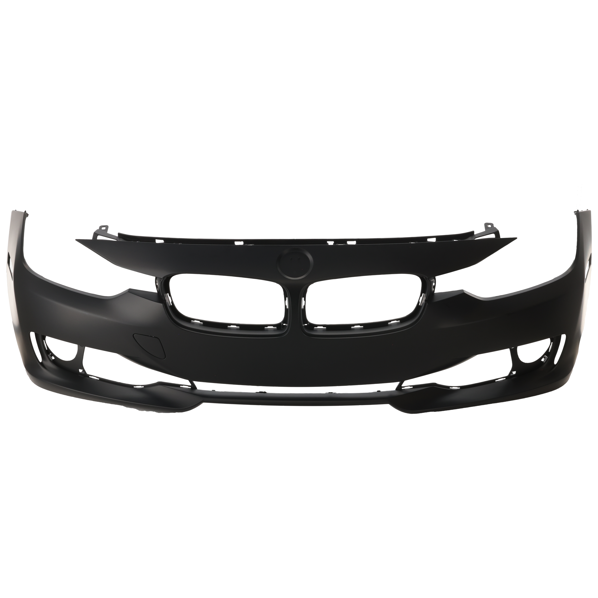 AM 3 SERIES 12-15 FRONT BUMPER COVER Primed Standard w o M Sport Line Sedan Wagon w o HLW PDC Sensor IPAS Cam Holes CAPA SKU REPB010374PQ Partslink BM1000266C OEM 51117293011