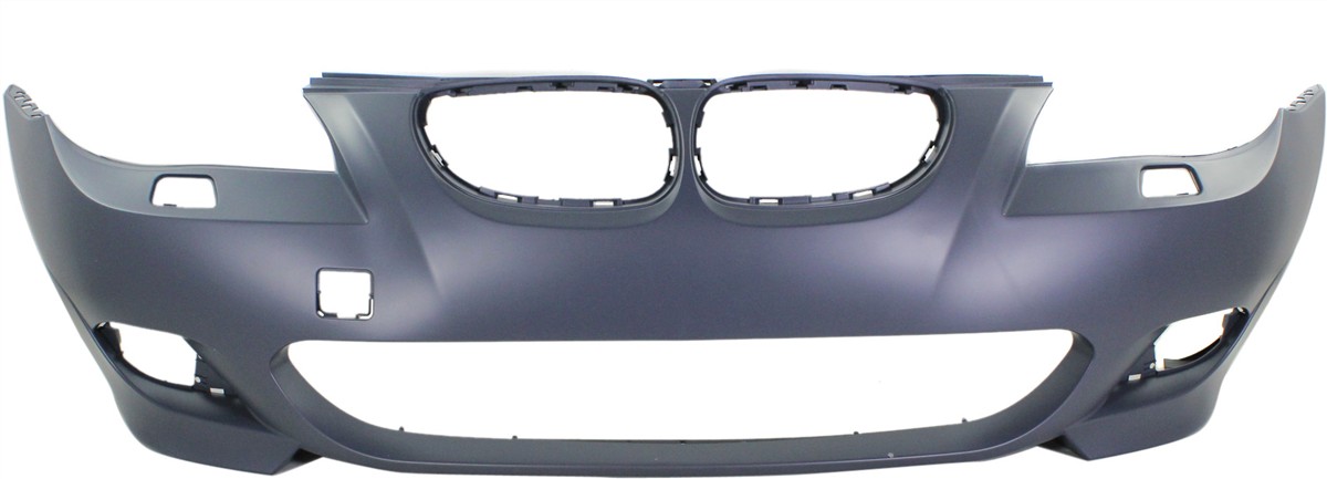 AM 5 SERIES 08-10 FRONT BUMPER COVER Primed Sedan Wagon w M Pkg w HLW Holes w o PDC Sensor Holes SKU REPB010381P Partslink BM1000201 OEM 51118044583