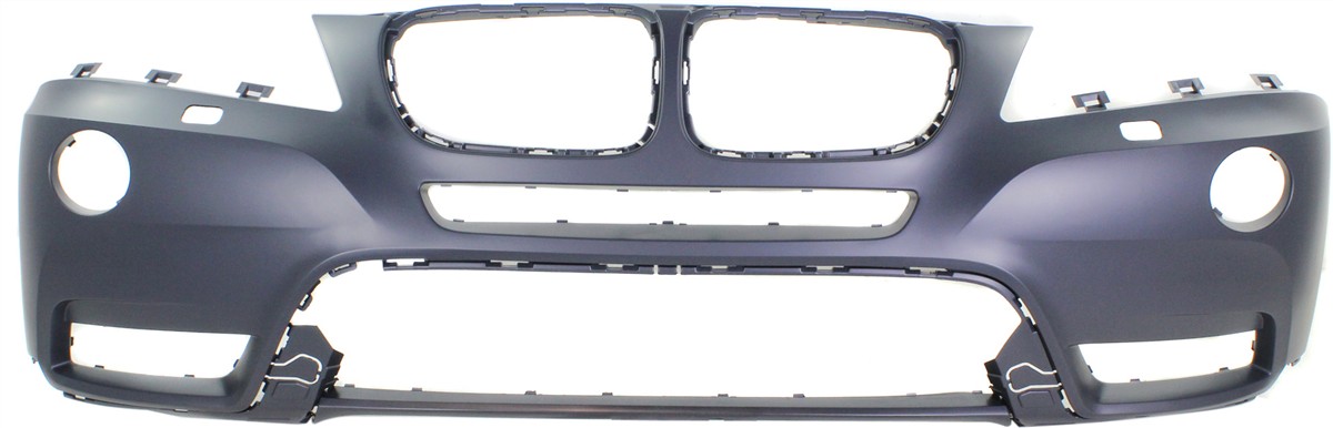 AM X3-11-14 FRONT BUMPER COVER Primed w o M Package w Headlight Washer Holes CAPA SKU REPB010384PQ Partslink BM1000253C OEM 51117261188